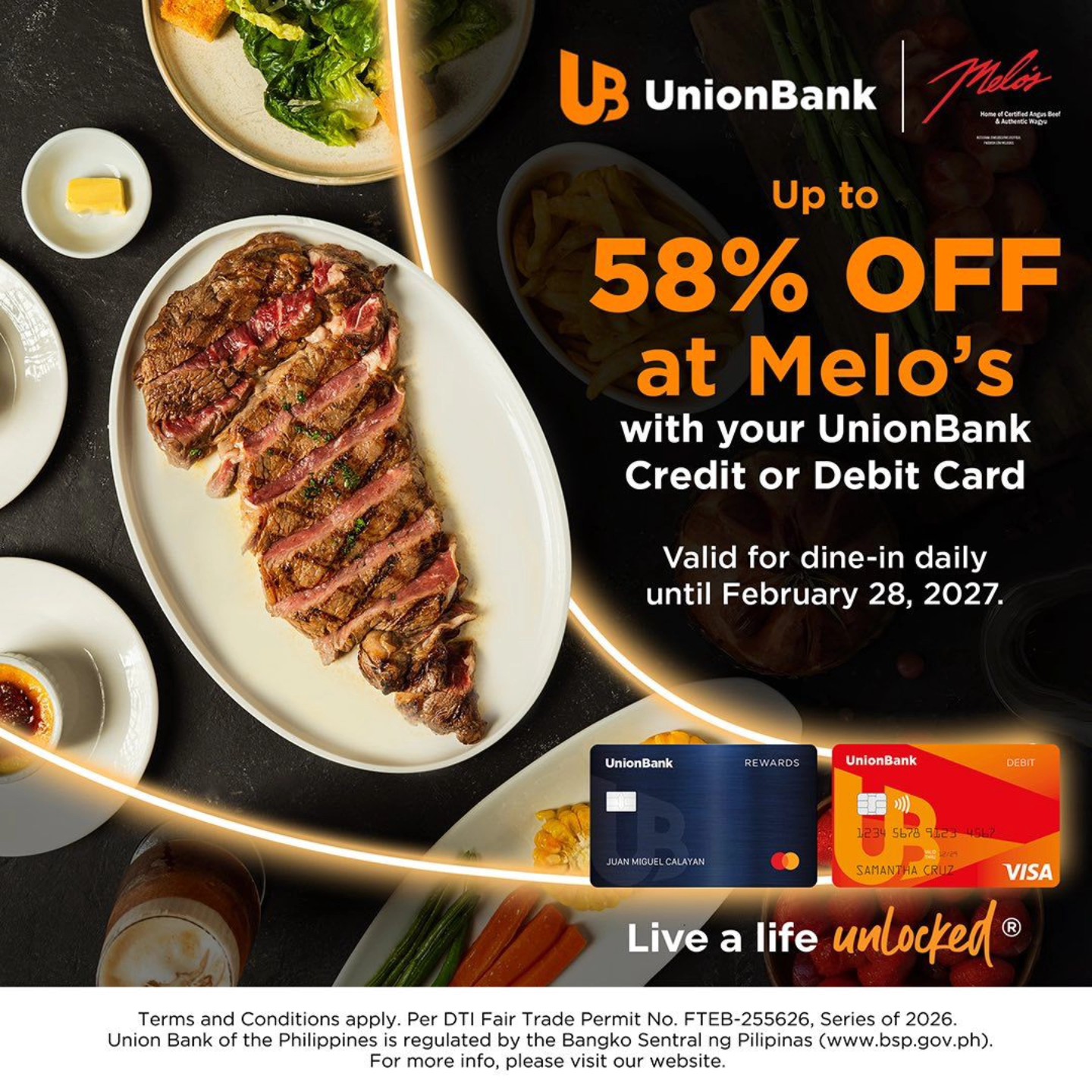 Melo's Steakhouse Westgate Alabang Facebook ad