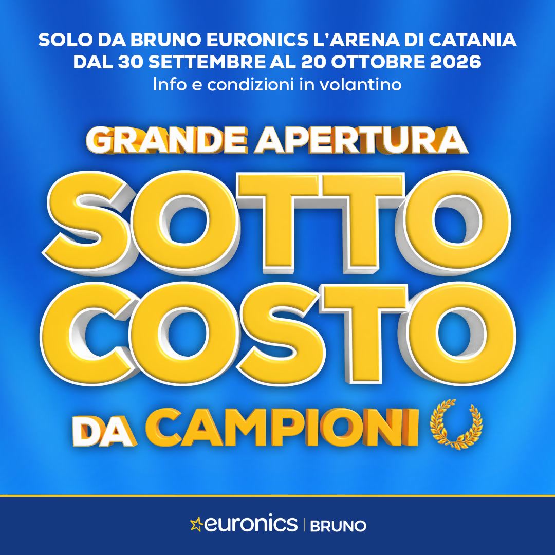 Bruno Euronics - C.C. L'Arena di Catania Facebook ad: Sottocosto da Campioni
