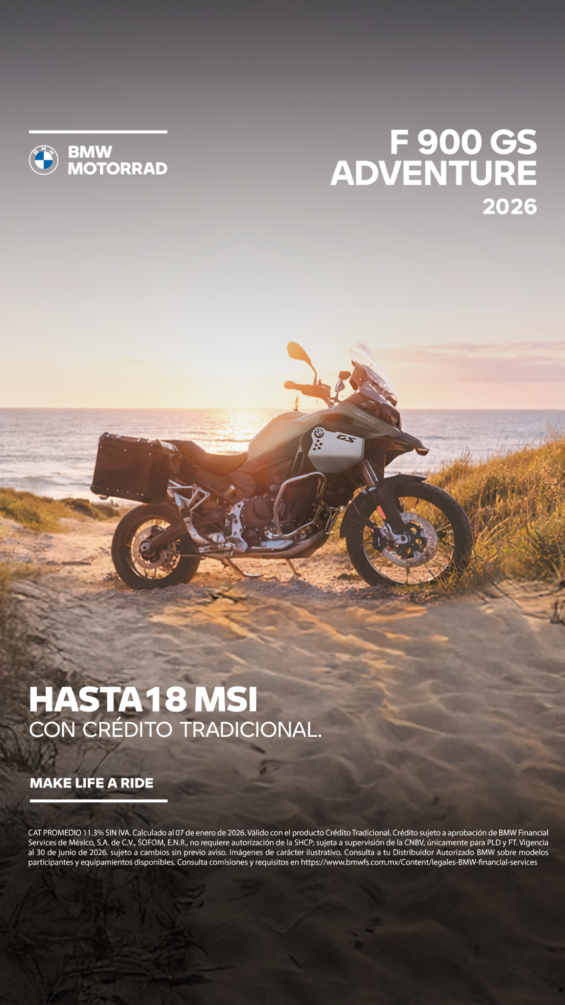 BMW Motorrad México Facebook ad from Apr 13, 2026