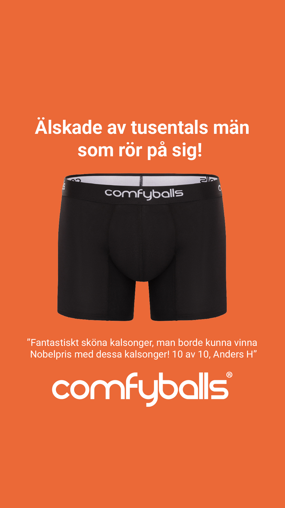 Comfyballs Facebook ad