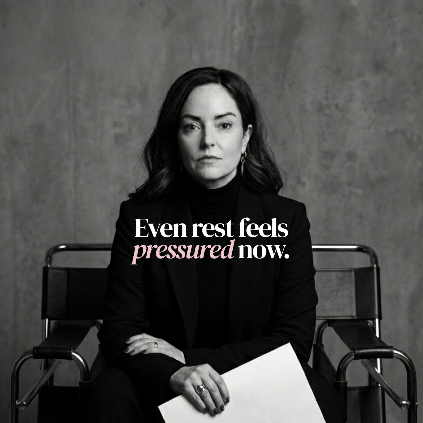 Rewired Woman Facebook ad: Success on the outside. Urgency on the inside.