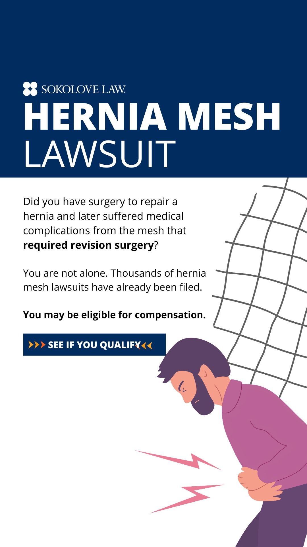 Sokolove Law Facebook ad