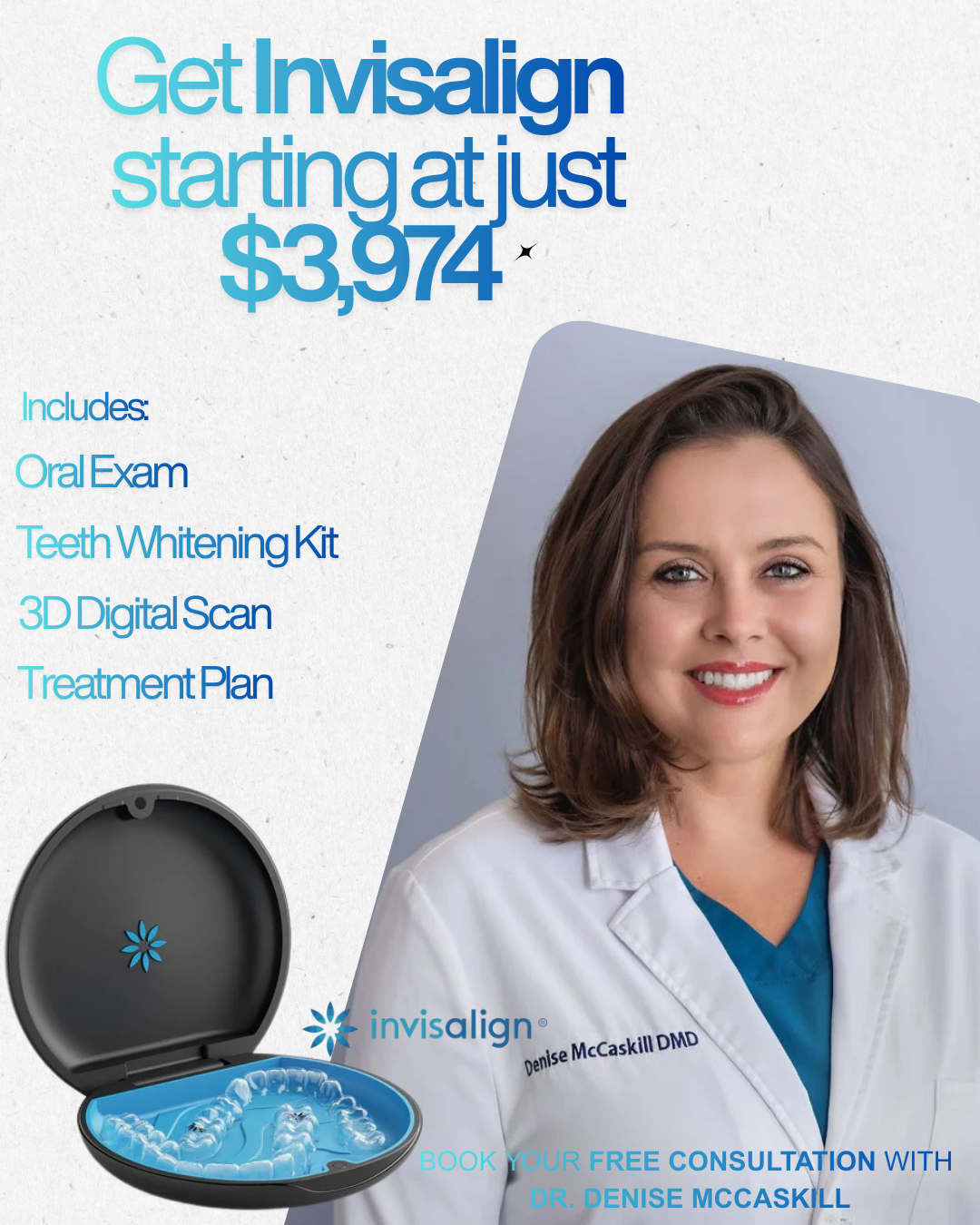South Bay Dentistry Facebook ad: Hey Apollo Beach, Invisalign Treatment Starting at Just…