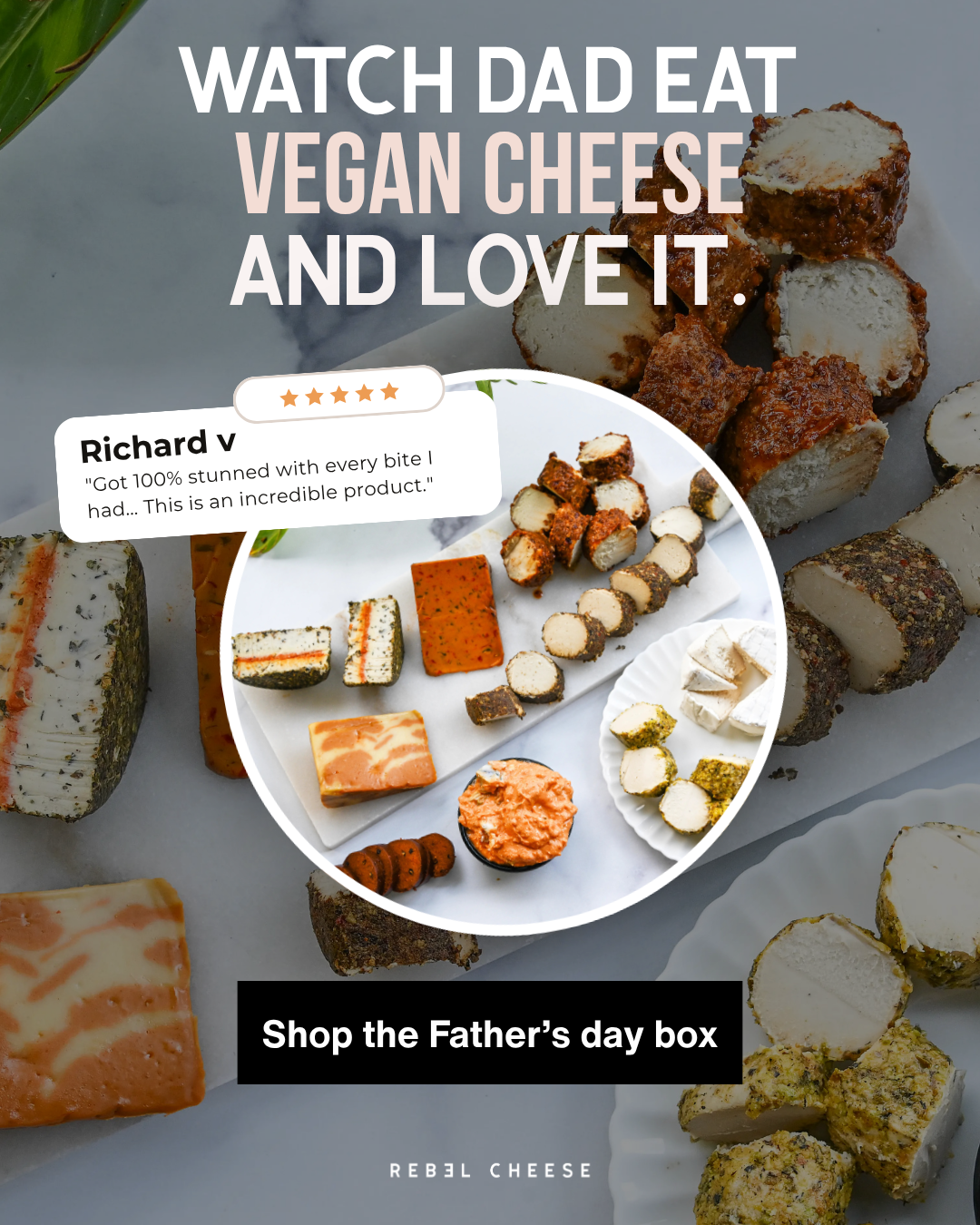 Rebel Cheese Facebook ad