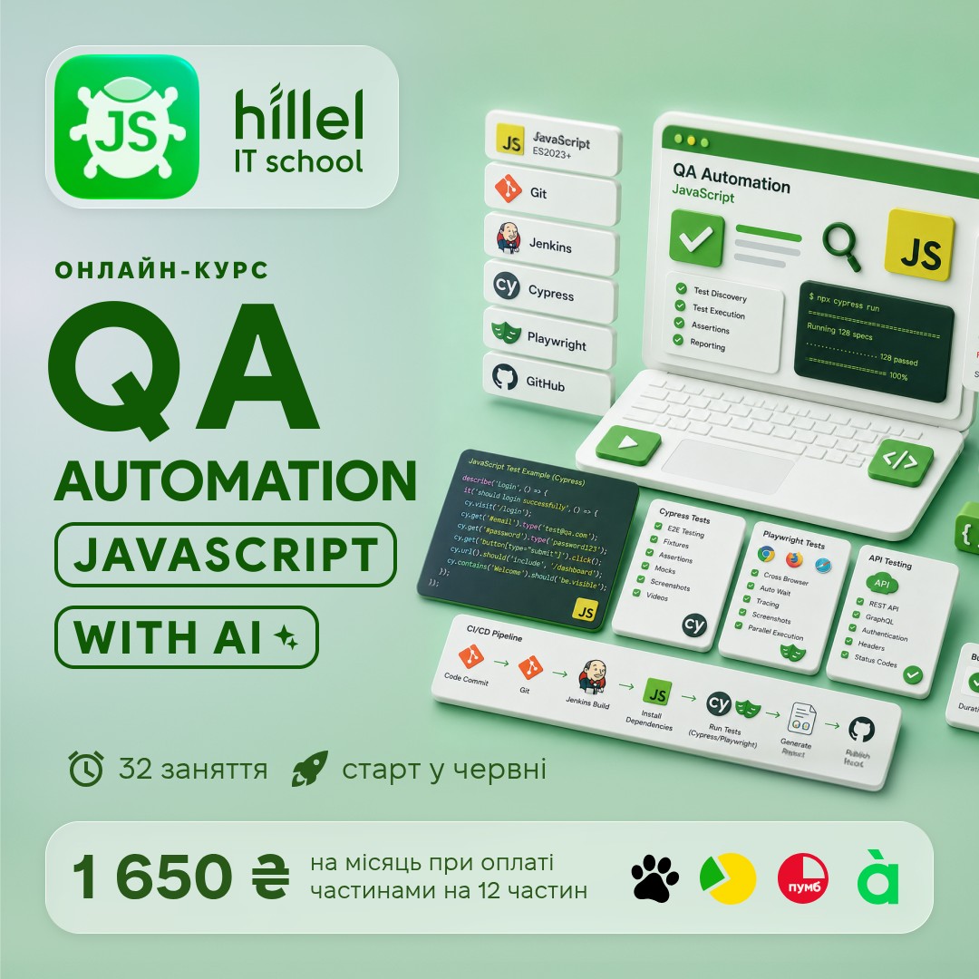 Комп'ютерна школа Hillel / Hillel It School Facebook ad