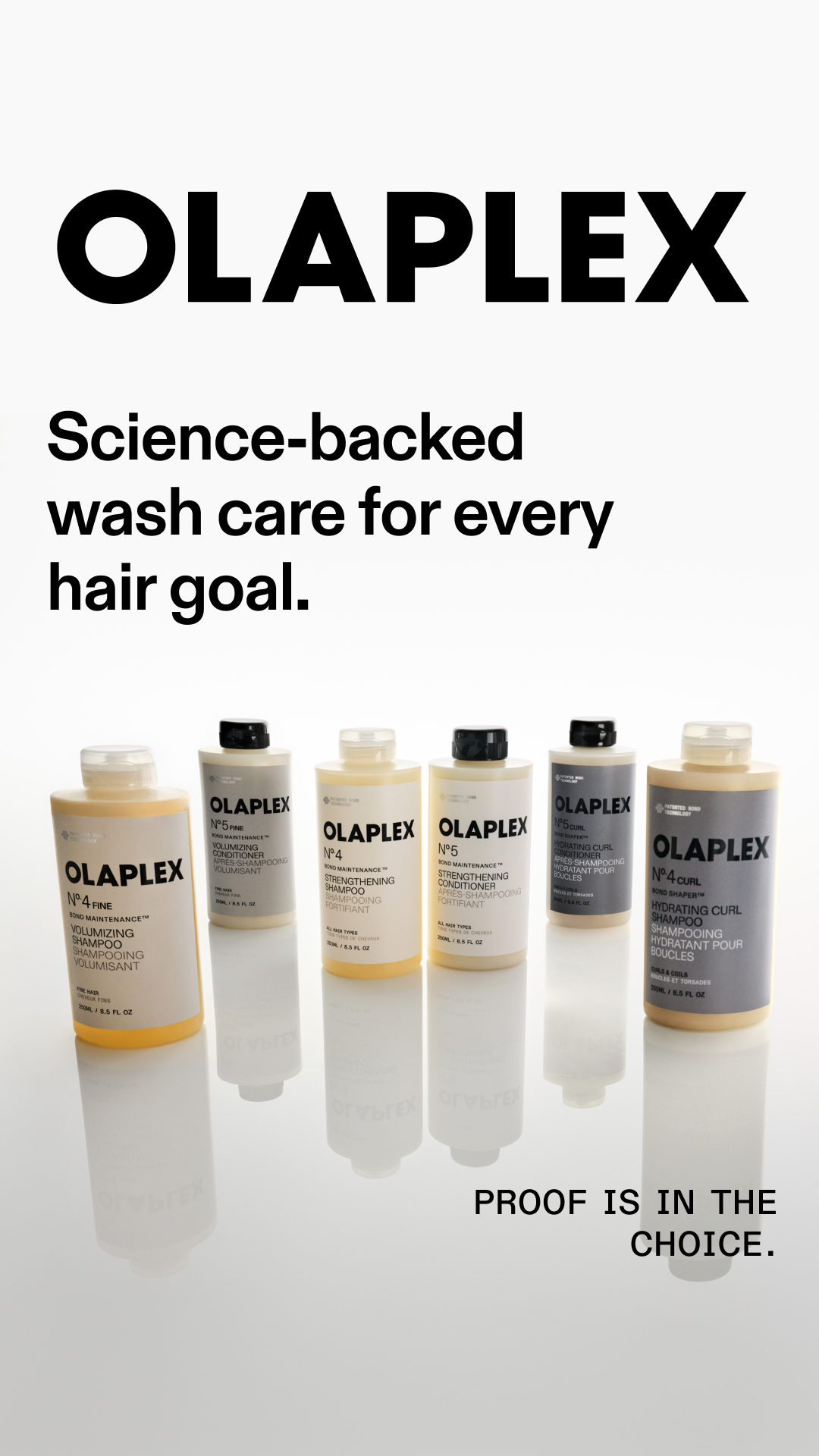 Olaplex Facebook ad: Your Hair Goals. Your Choice.