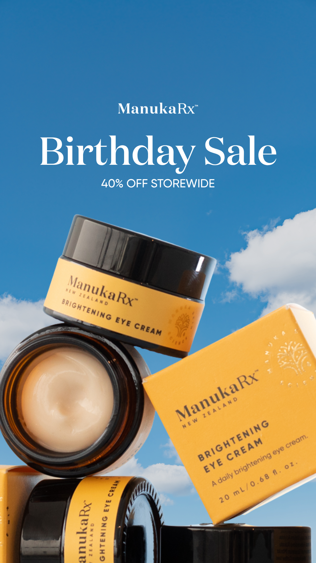 ManukaRx Natural Skincare Facebook ad