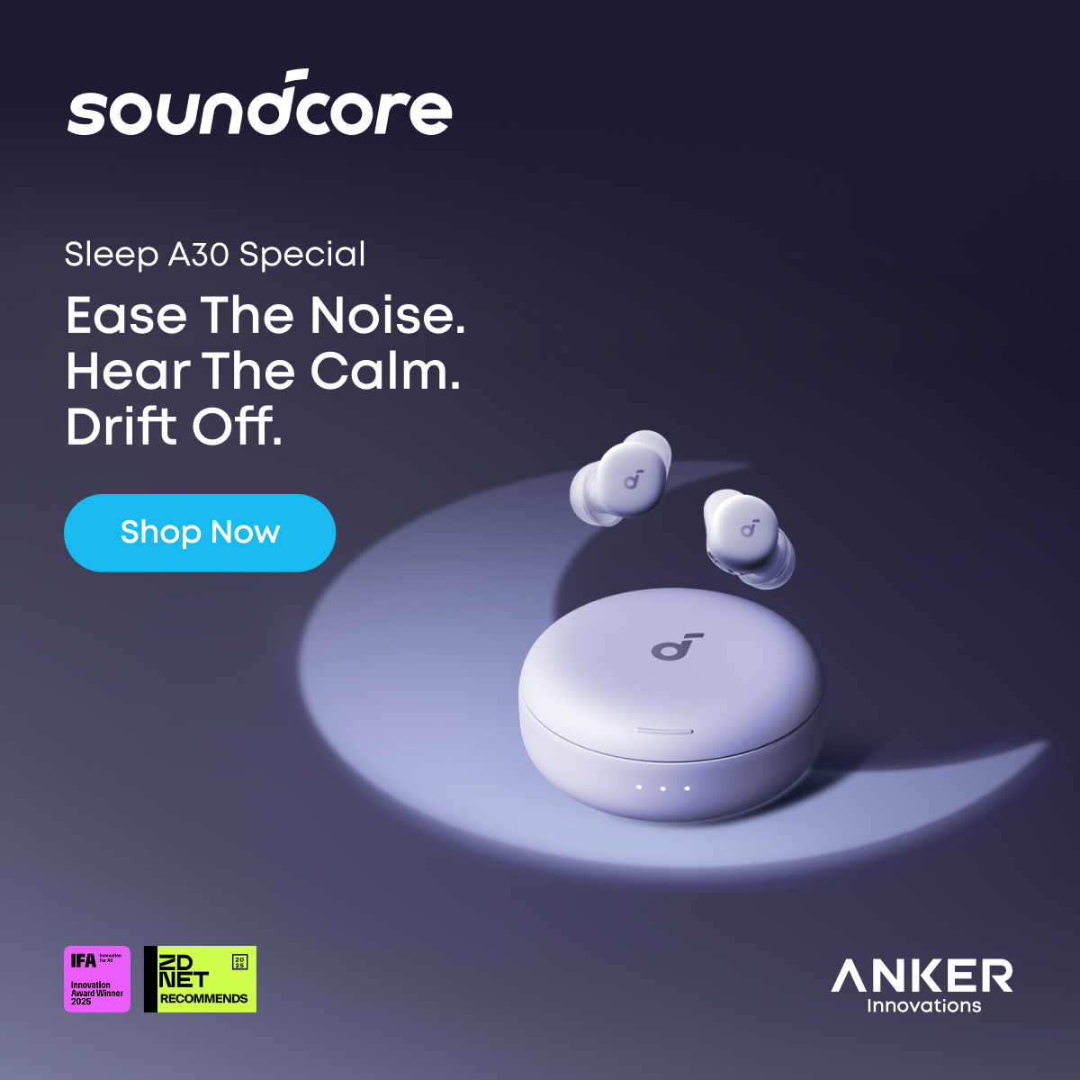 soundcore Facebook ad from Aug 17, 2026