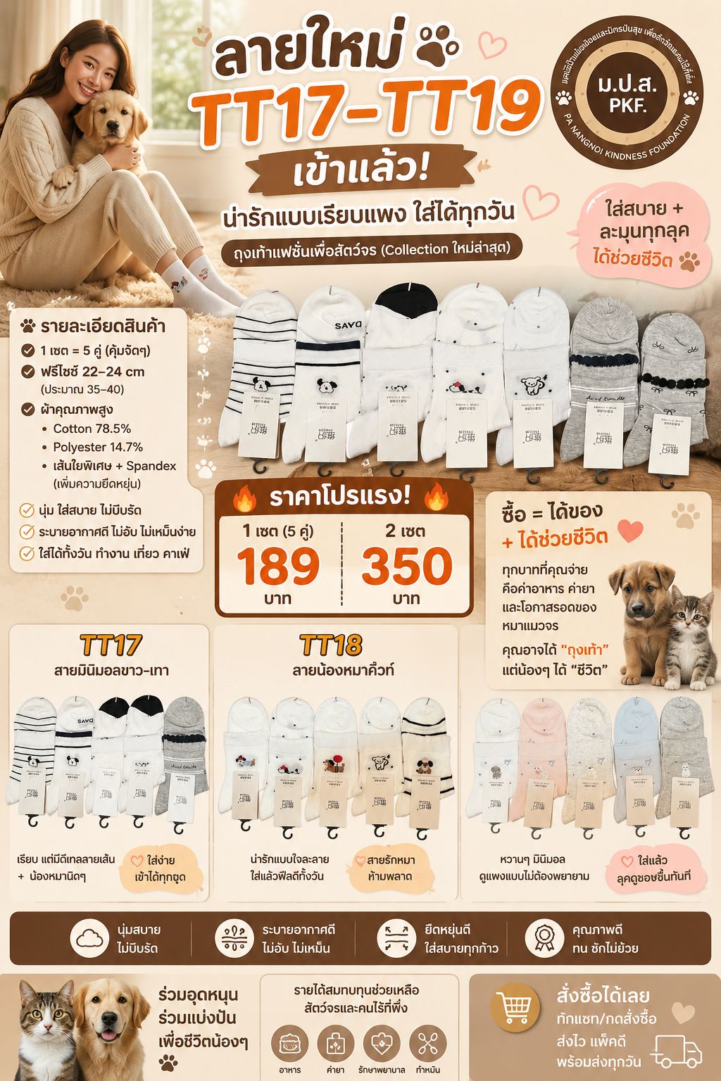 มูลนิธิป้าแน่งน้อยและมิตรปันสุข Facebook ad