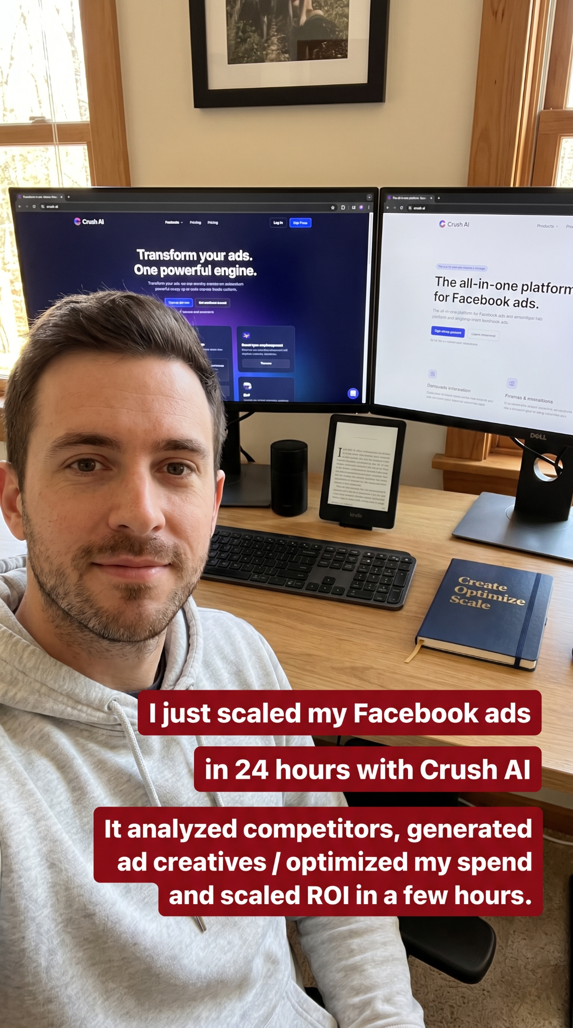 trycrush.ai Facebook ad