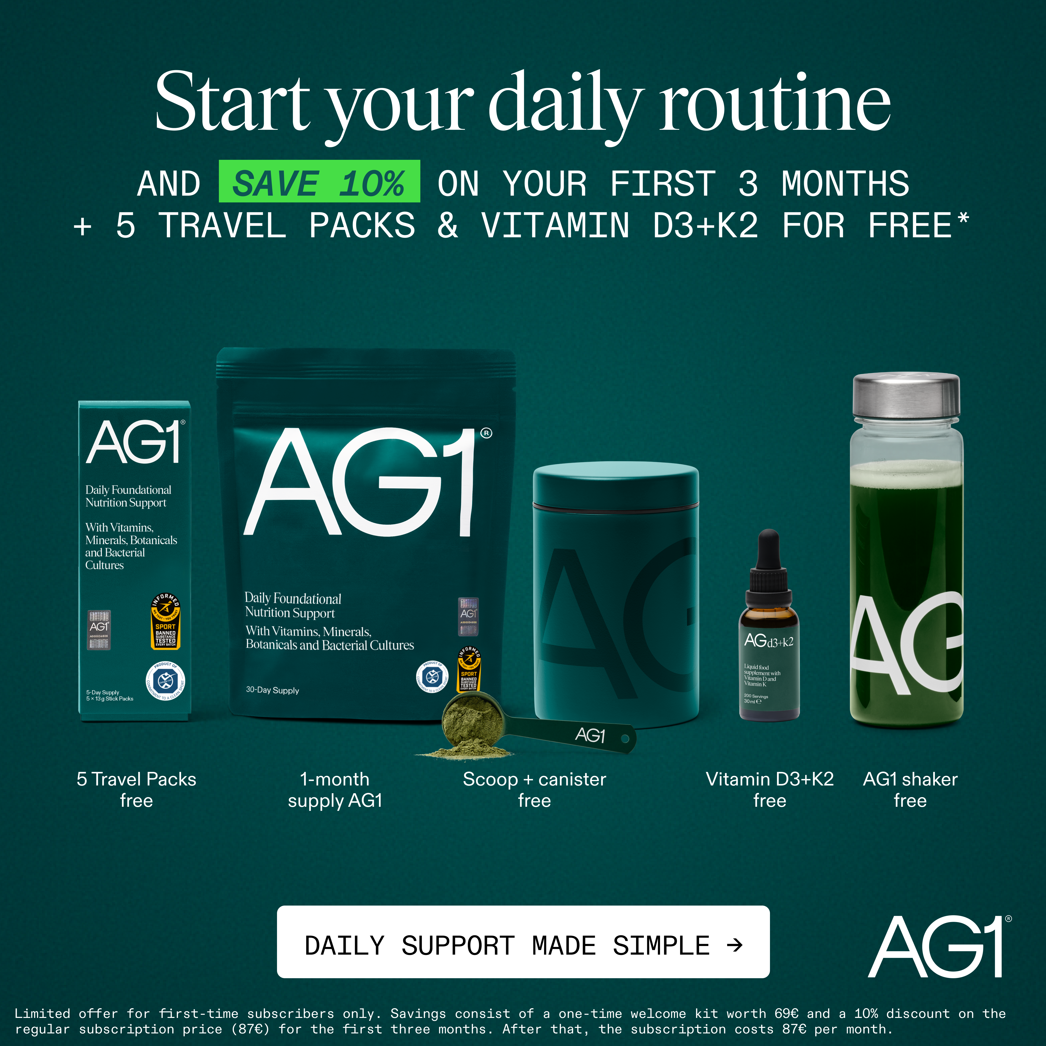 AG1 by Athletic Greens Facebook ad