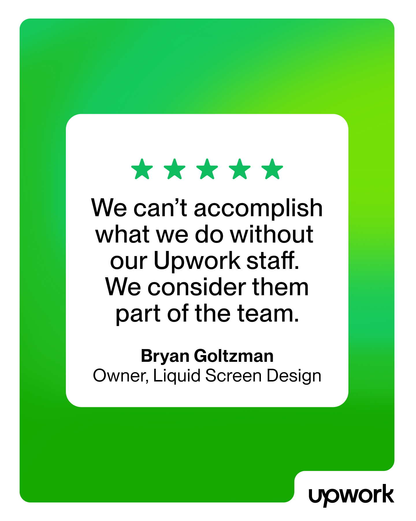 Upwork Facebook ad