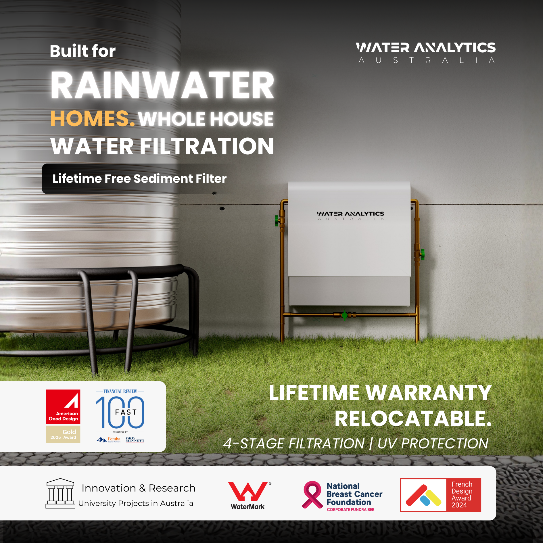 Water Analytics Australia - WAA Filtration Facebook ad