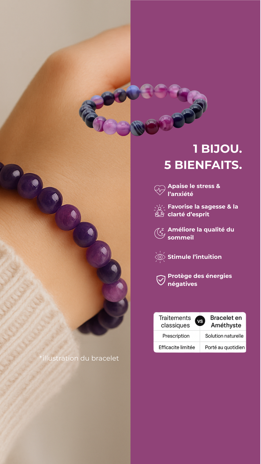 Les Pierres du Bien-Être Facebook ad from Feb 3, 2026