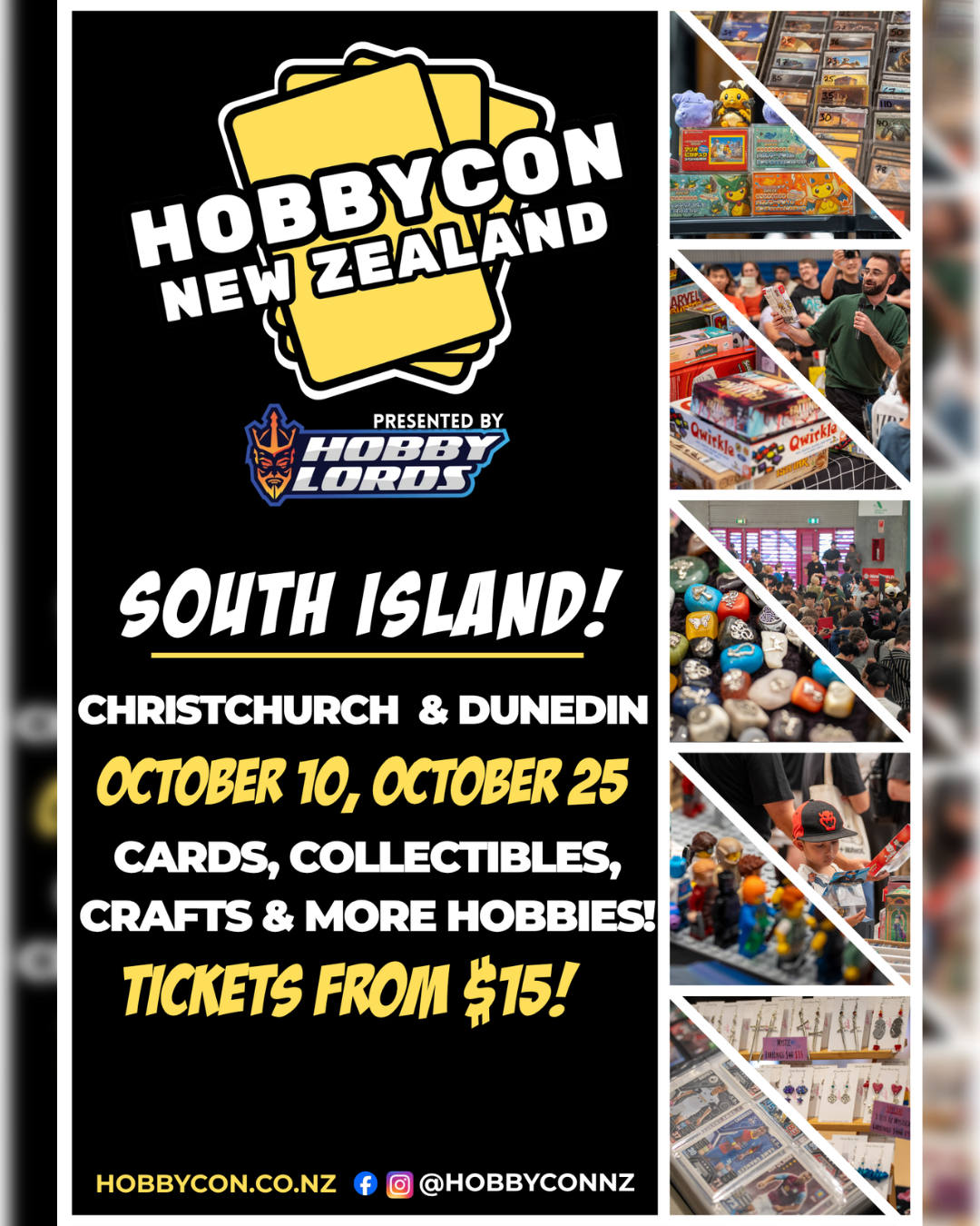 HobbyCon New Zealand Facebook ad: HOBBYCON SOUTH ISLAND!