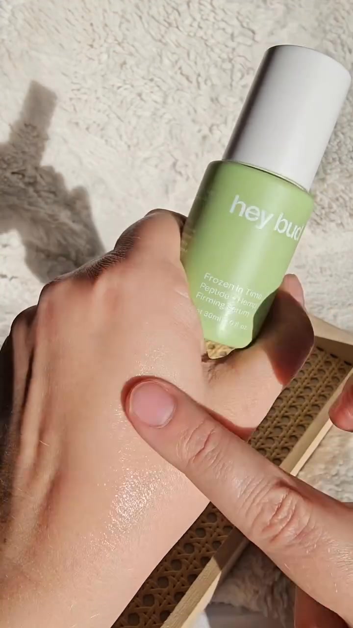 Hey Bud Facebook ad: Say hello to firmer, smoother skin