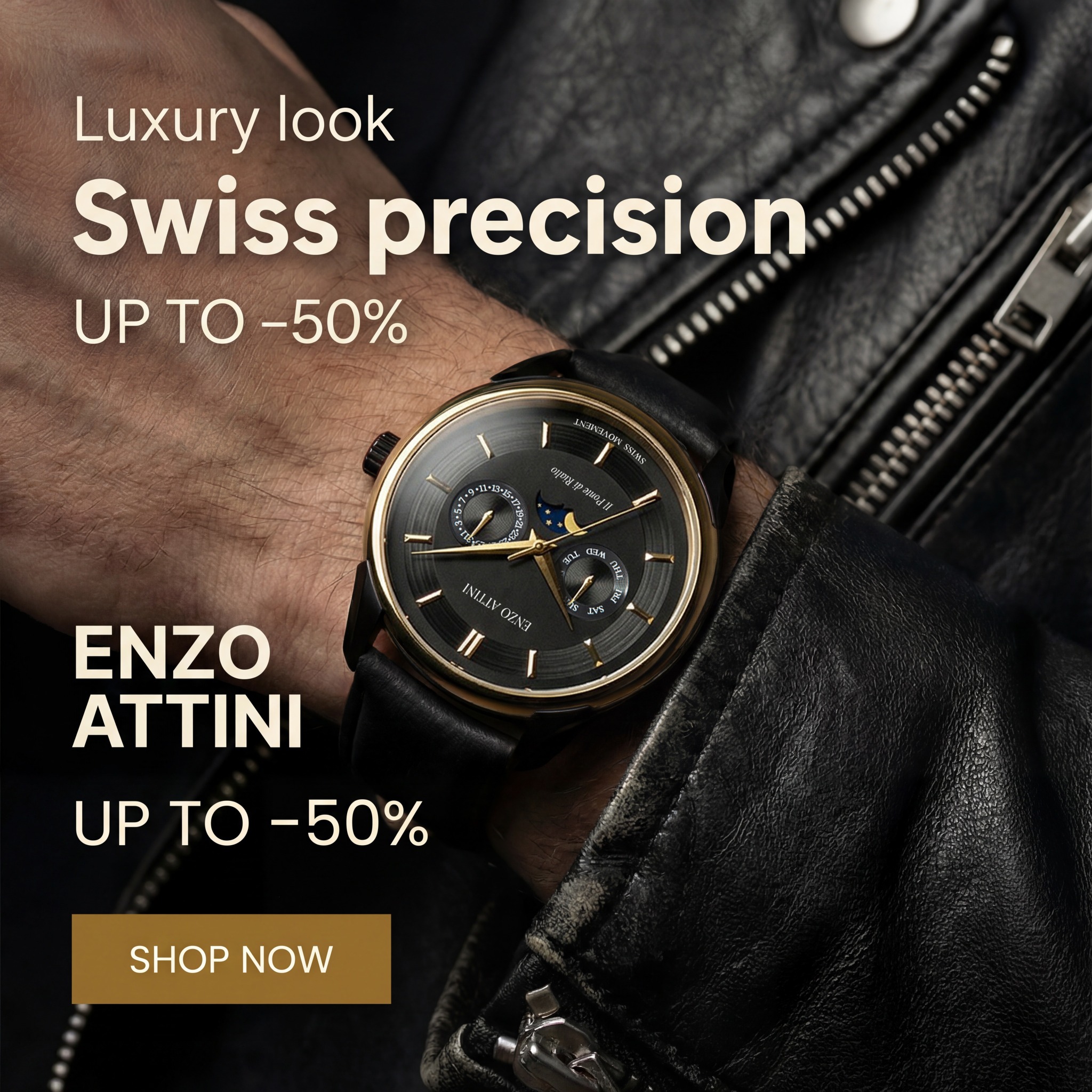 Enzo Attini Facebook ad: Where Italian Design Meets Precision.