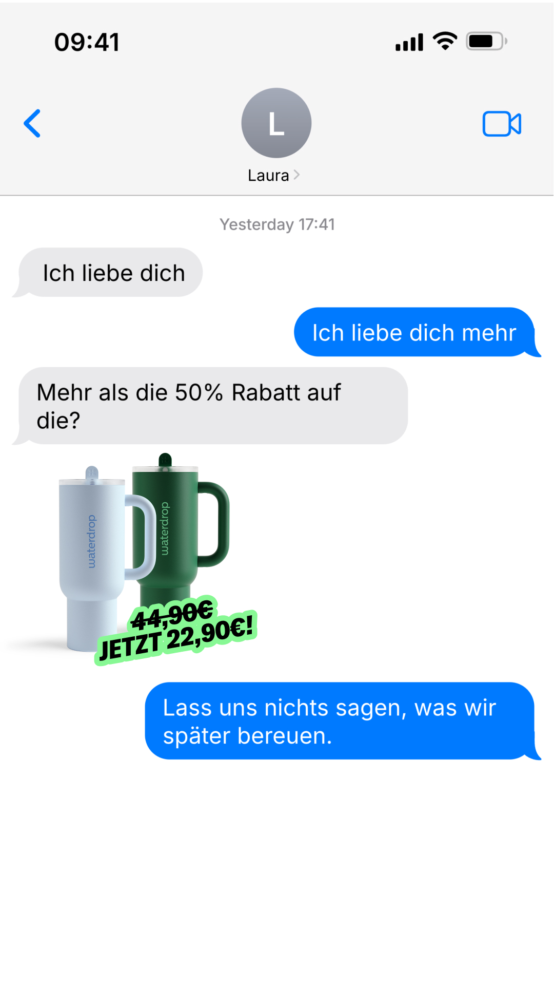 waterdrop Facebook ad
