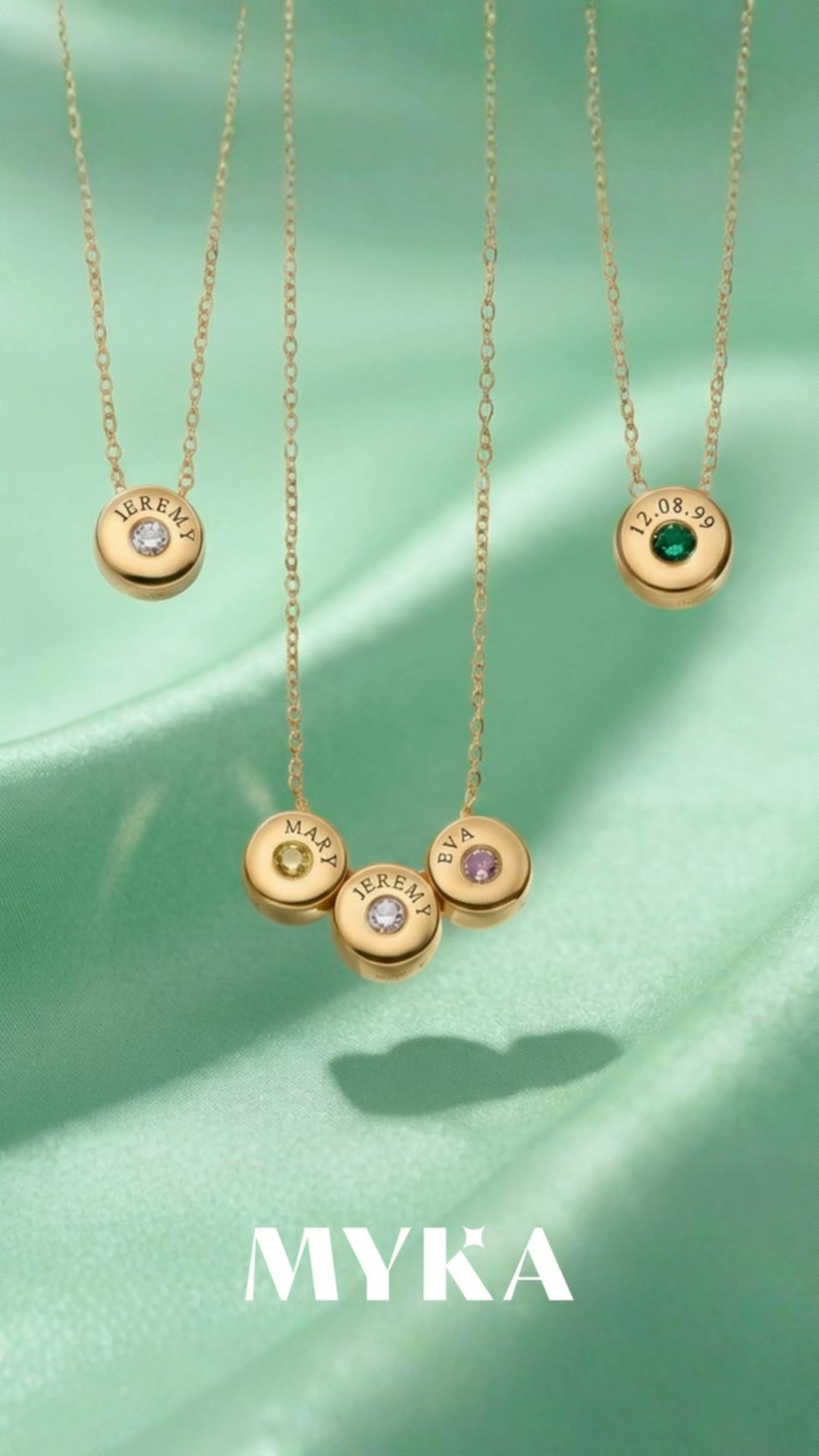 MYKA Bijoux Facebook ad: Personnalisez votre bijou ici >>