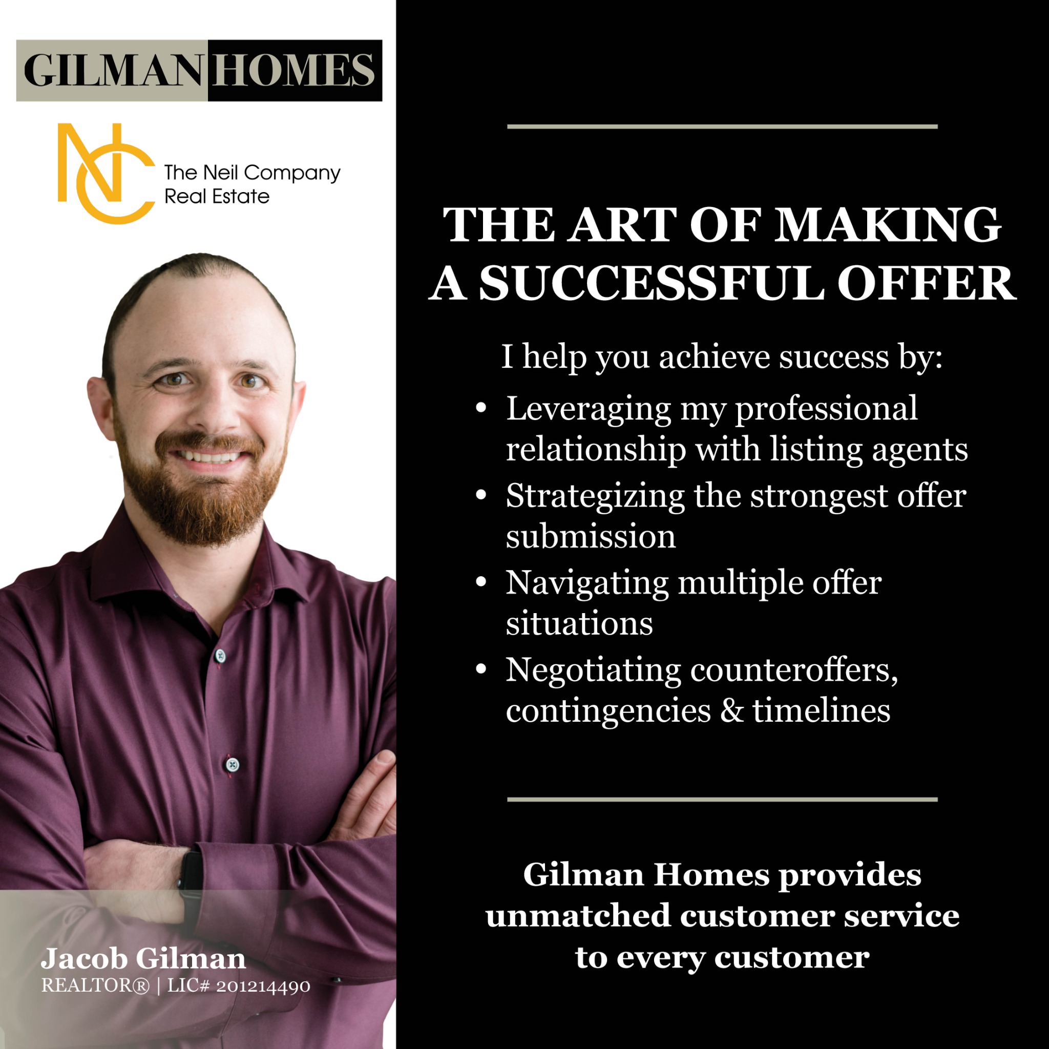 Gilman Homes Group Real Estate Facebook ad: Message or Call (541) 580-1494