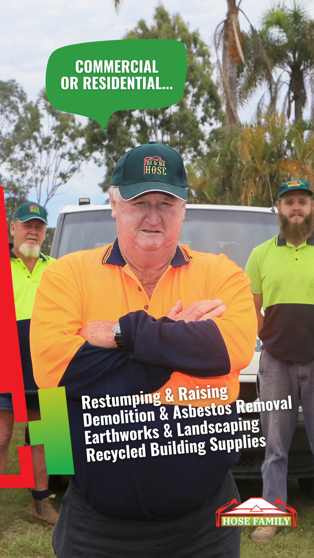 Hose Landscaping, Earthmoving and Asbestos Facebook ad from Nov 2, 2025