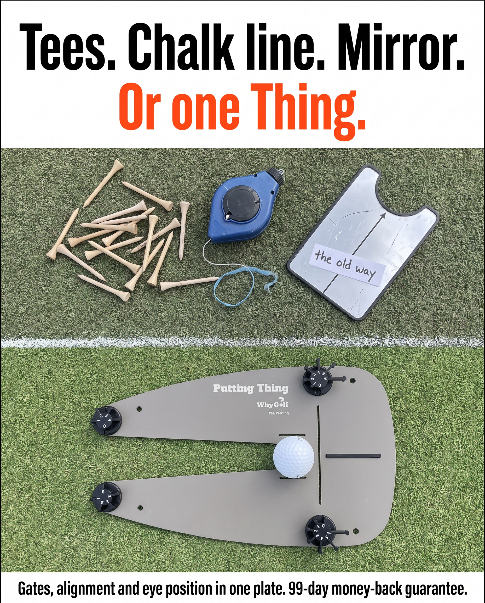 WhyGolf Facebook ad: Shop the #1 Putting Aid in Golf