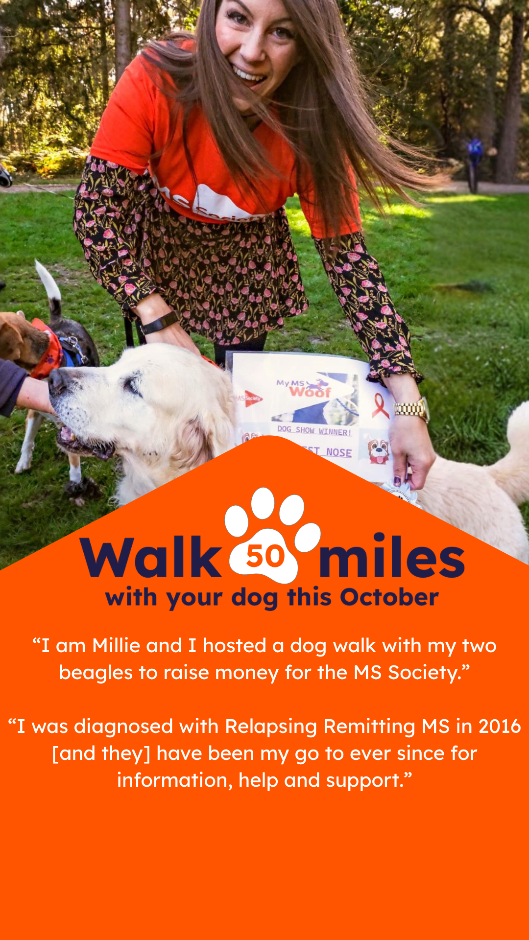 MS Society UK Facebook ad