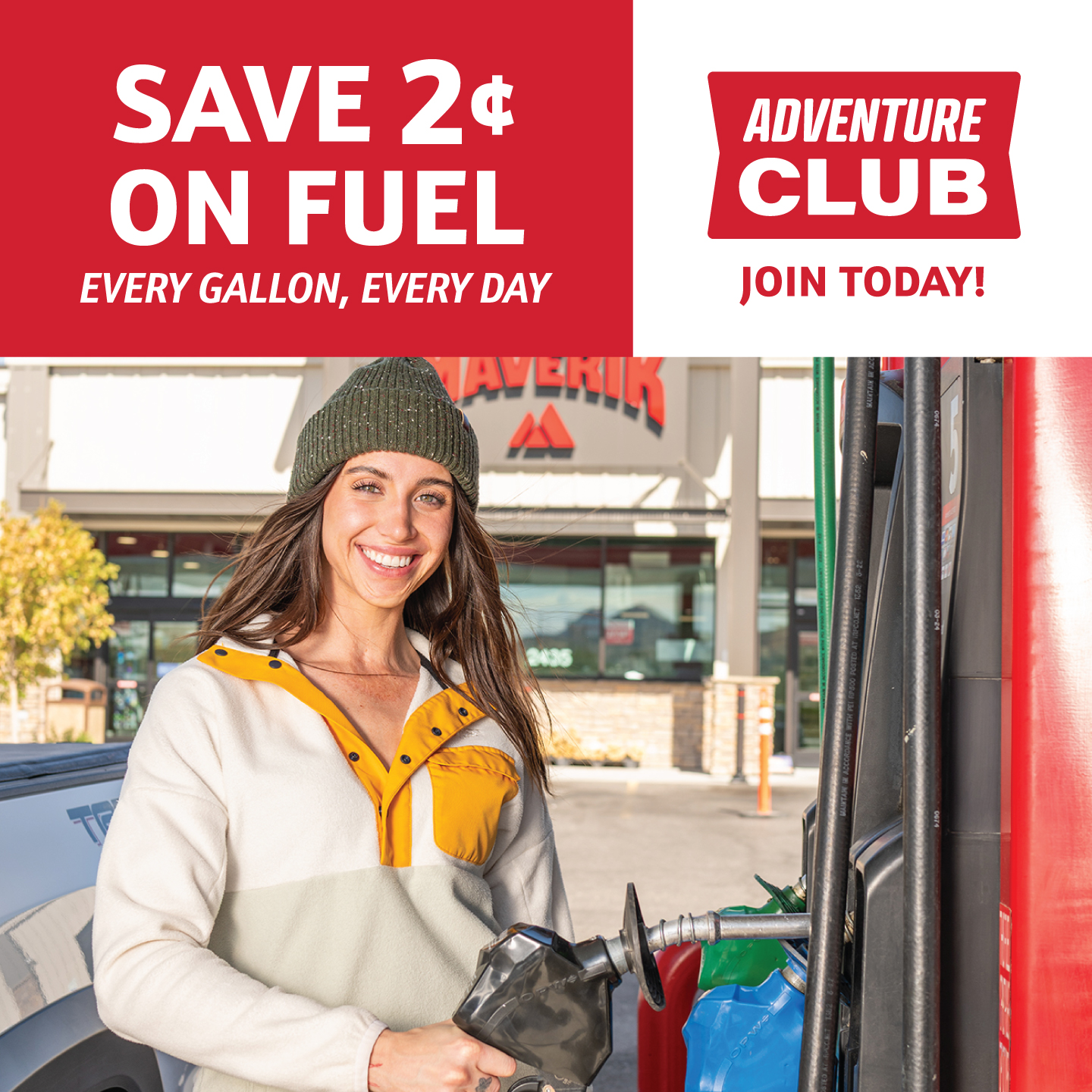 Maverik Adventure's First Stop Facebook ad