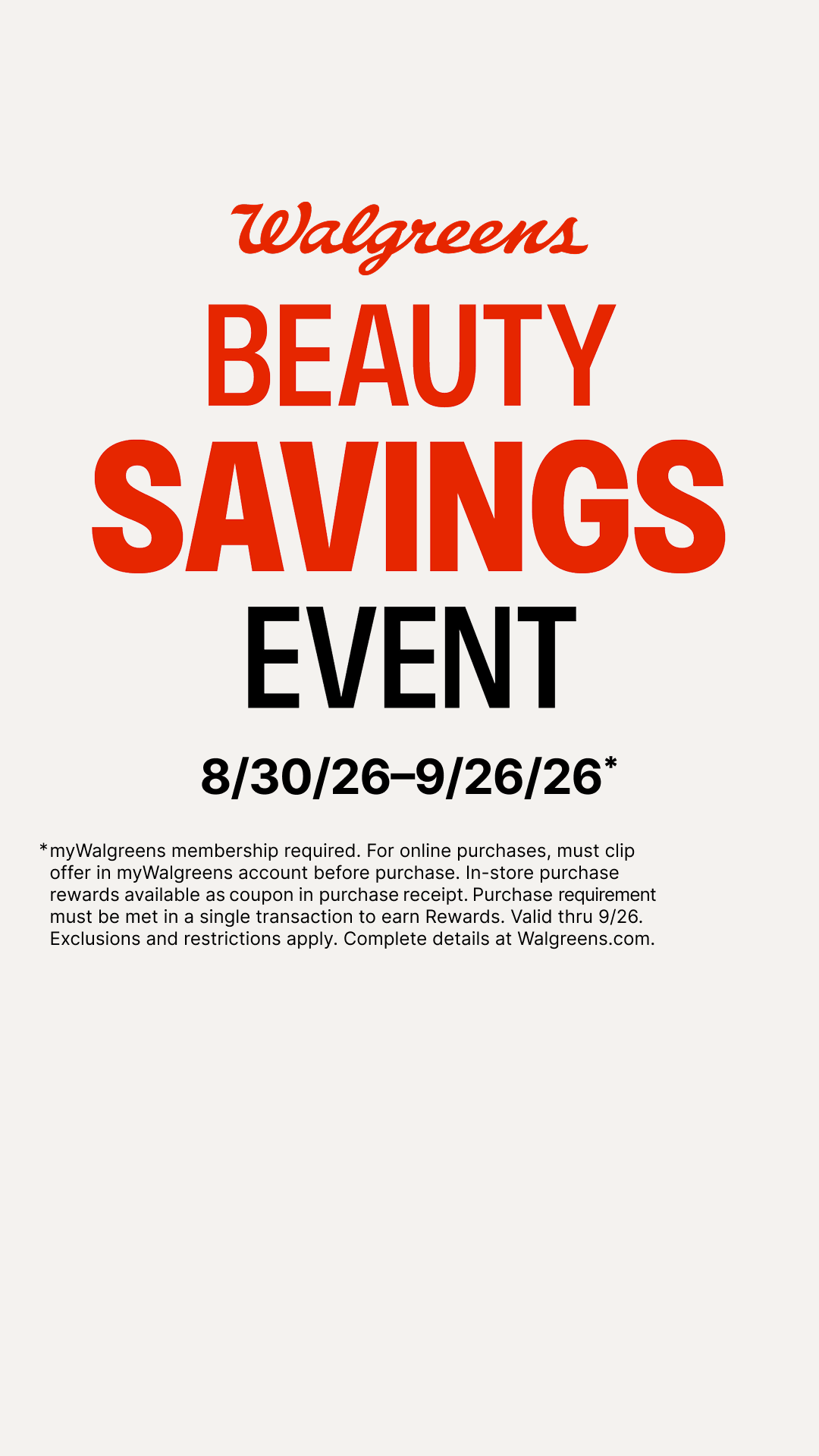Walgreens Facebook ad