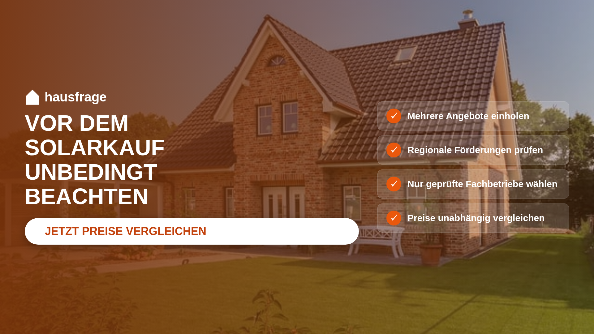 Hausfrage Facebook ad