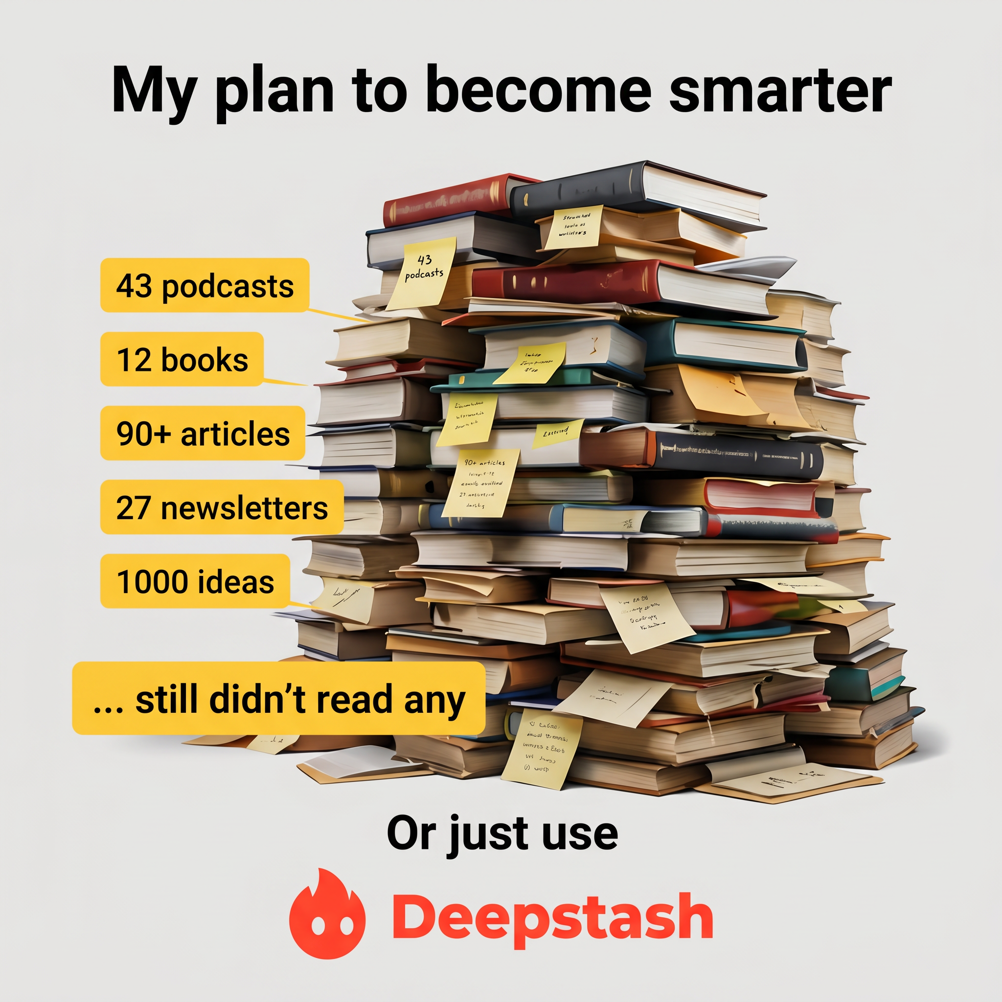Deepstash Facebook ad