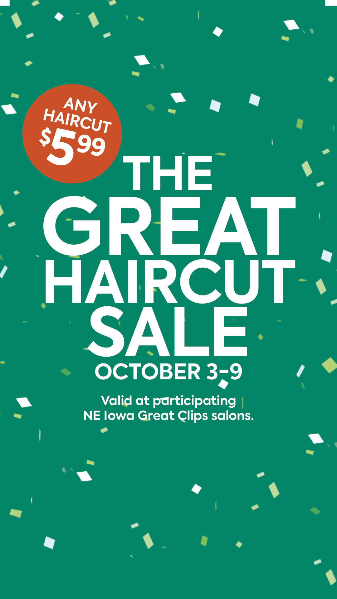 Great Clips Facebook ad: Great hair. Great Price.
