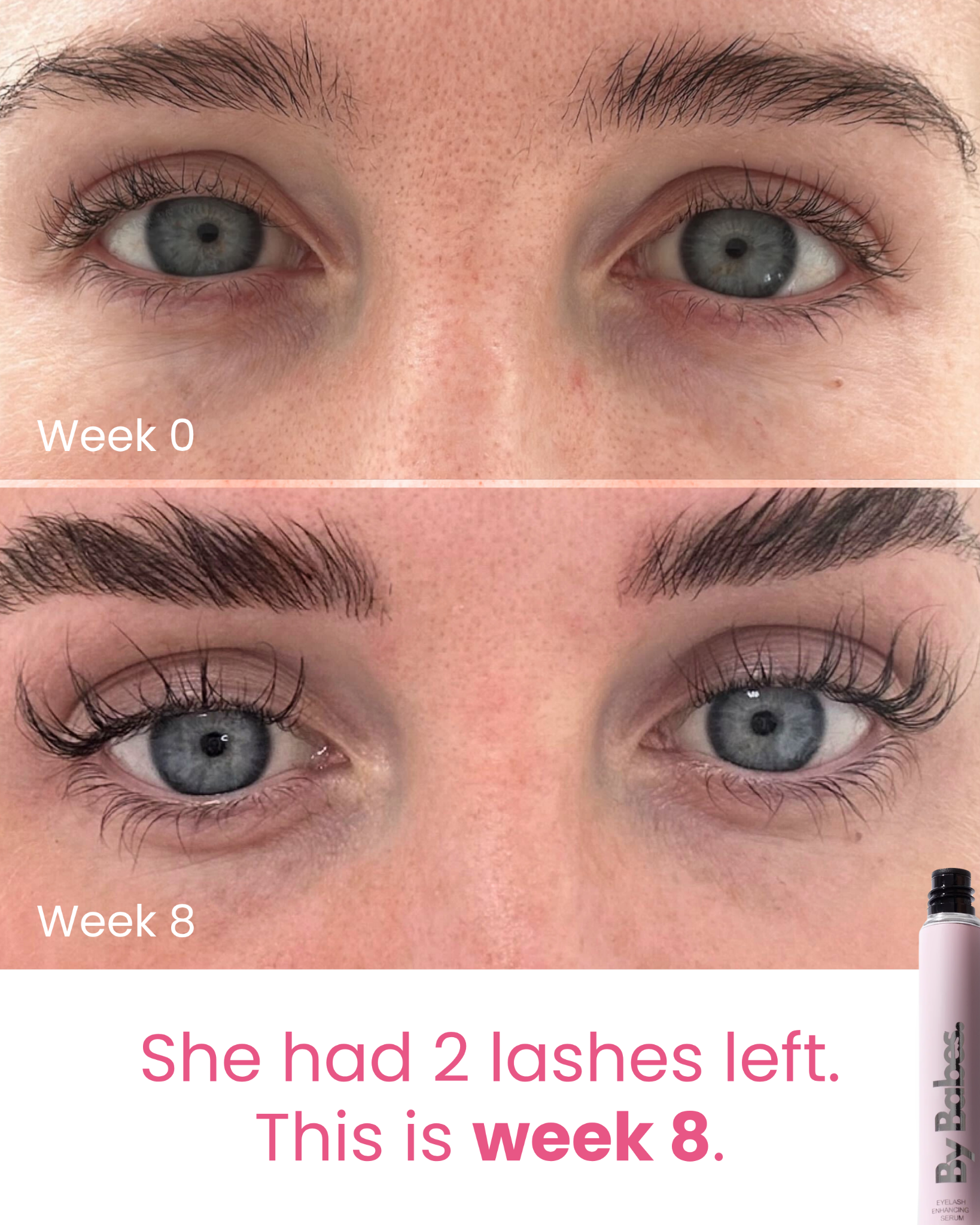 By Babes Facebook ad: Your 8-Week Lash Comeback