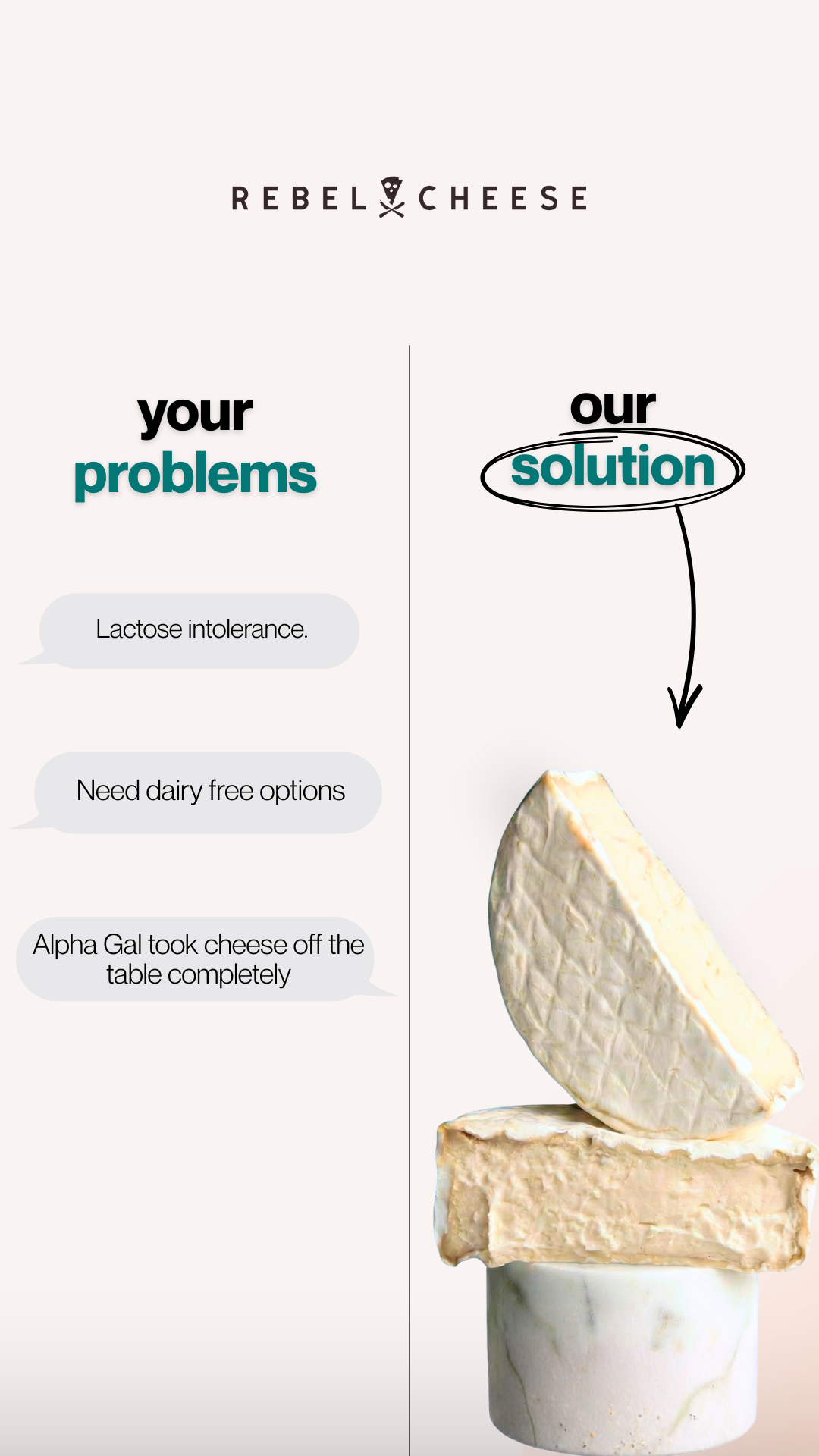 Rebel Cheese Facebook ad