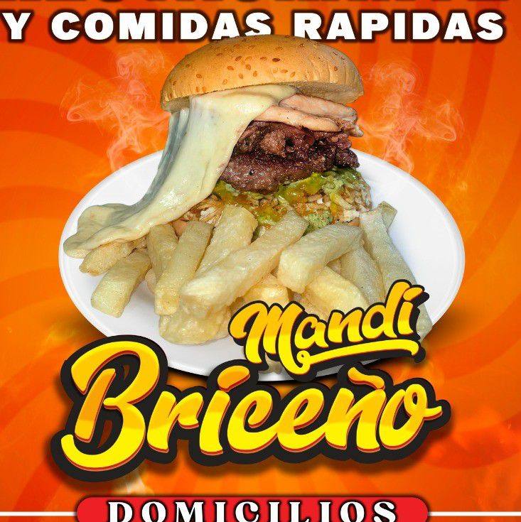 Mandi Briceño Comidas Rápidas y restaurante Facebook ad: Domicilios