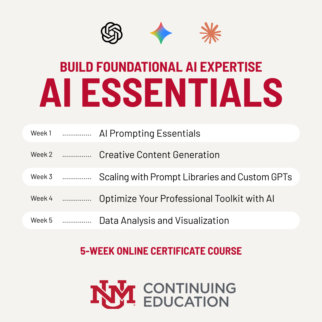 UNM Continuing Education Facebook ad