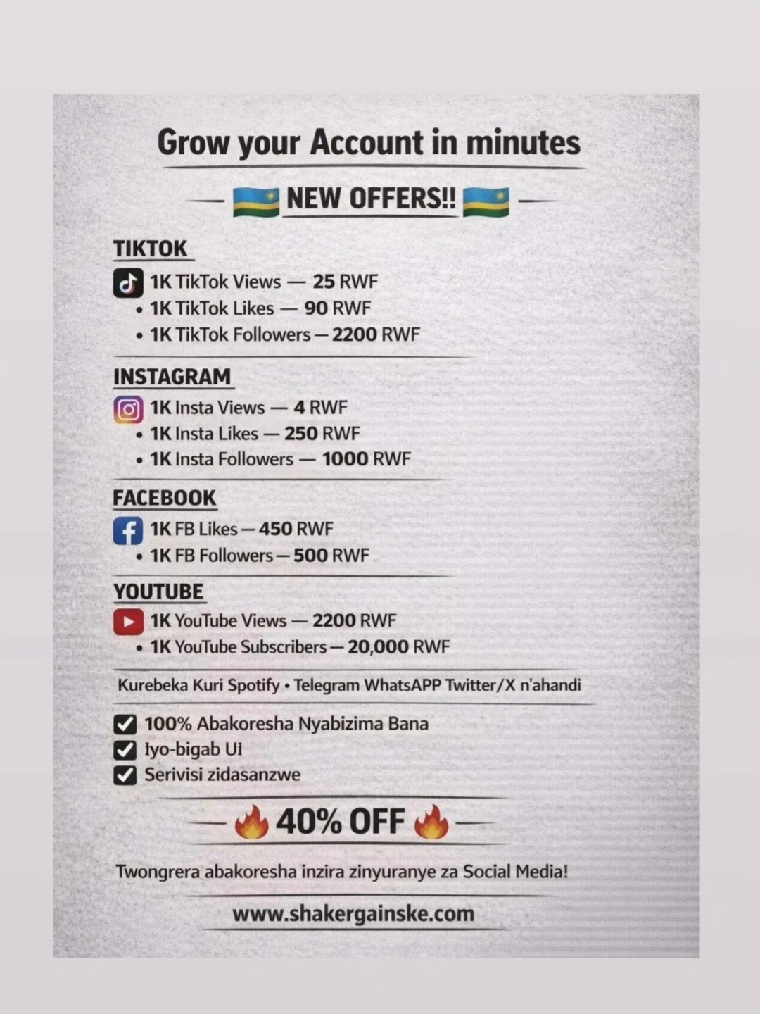 Shaker SMM Panel Facebook ad