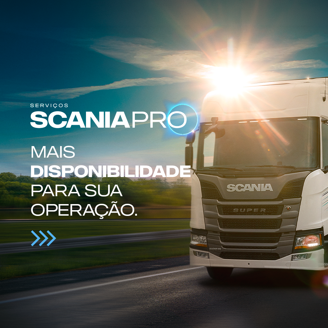 Scania Brasil Facebook ad: Scania Pro: Planejamento inteligente de revisões e máxima…