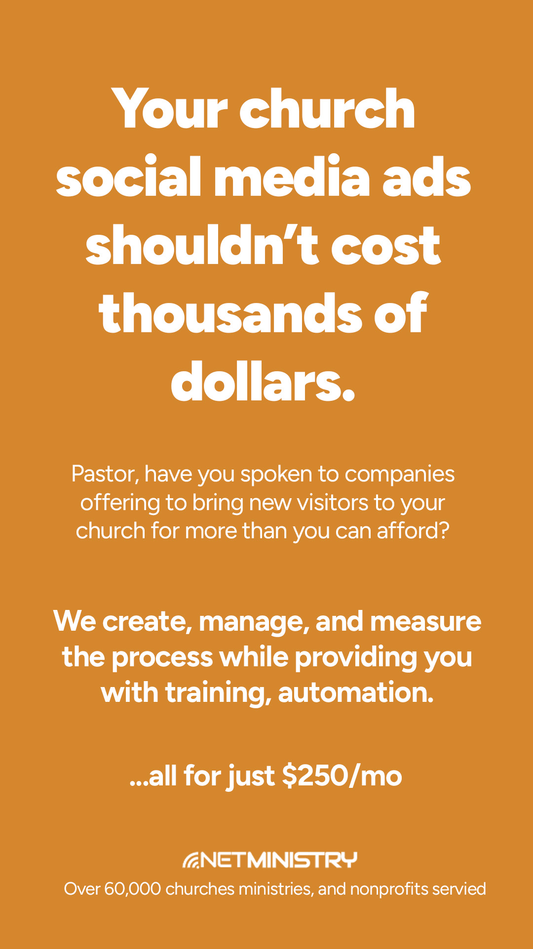 NetMinistry Church & Ministry Websites Facebook ad