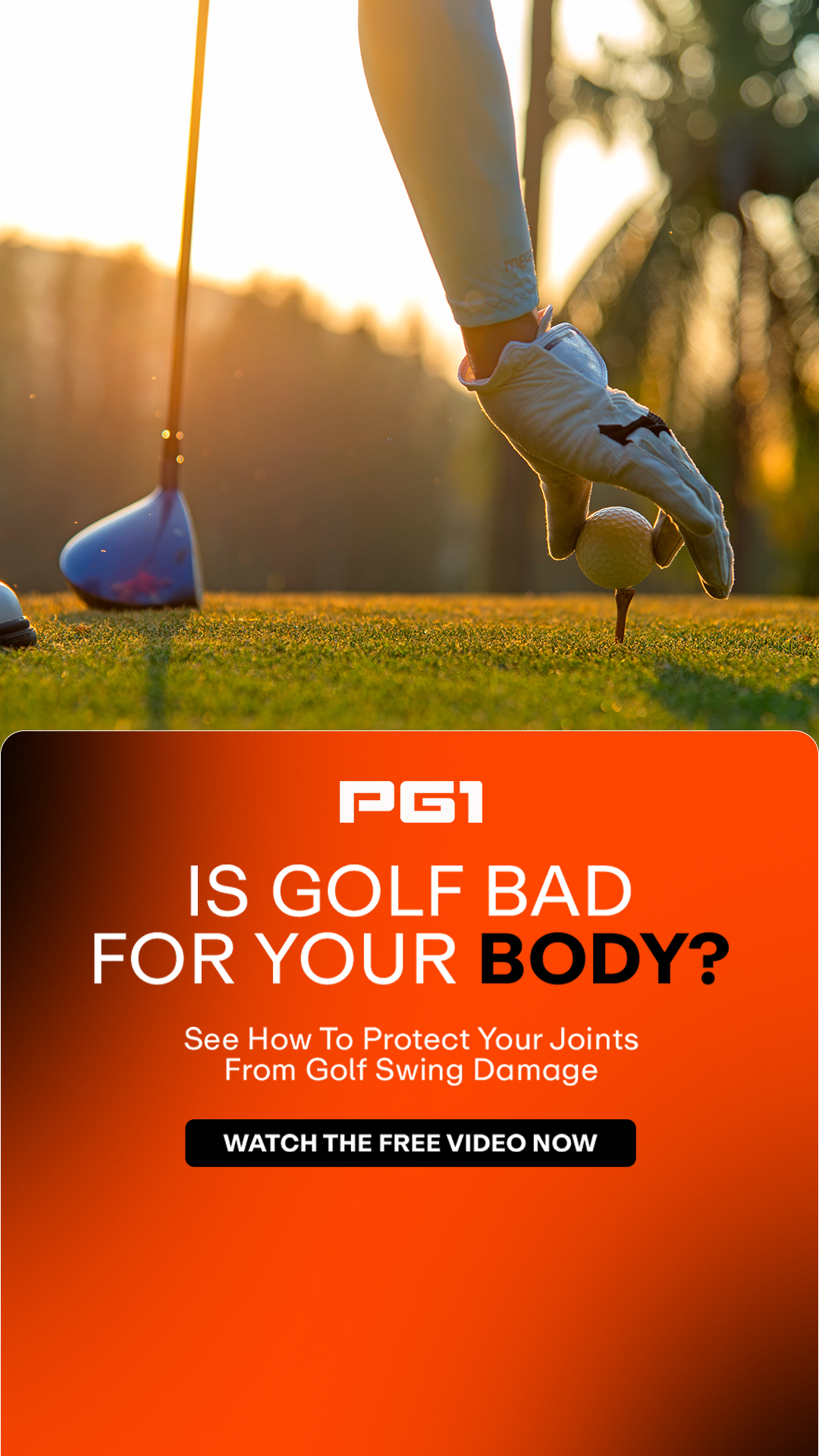 Performance Golf Facebook ad