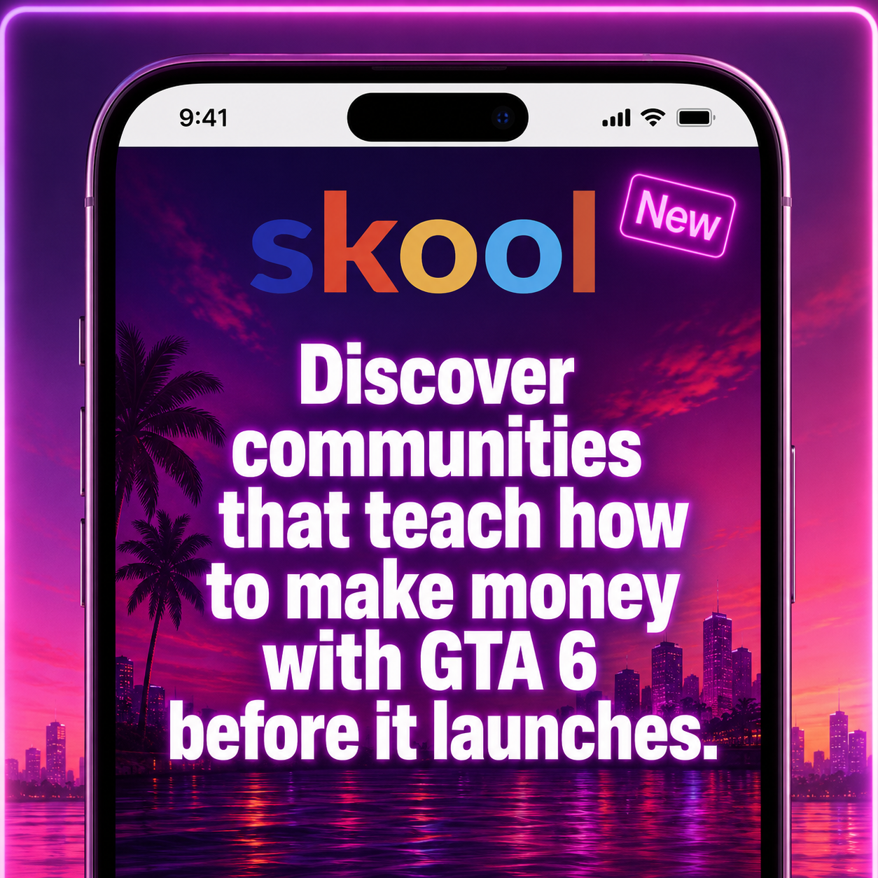 Skool Facebook ad