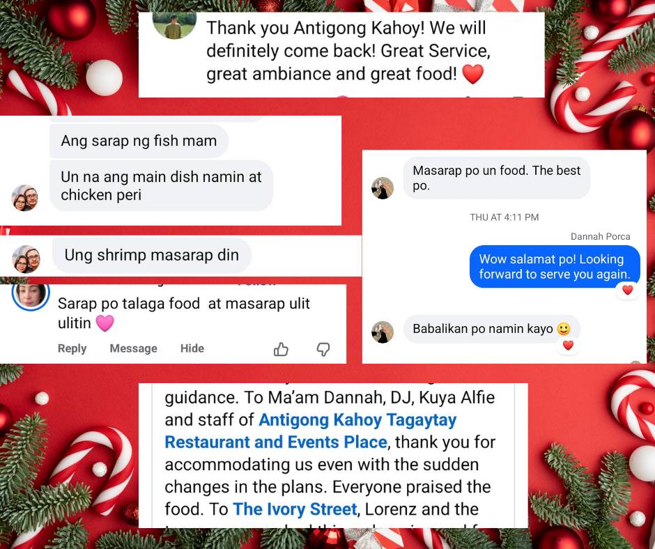 Antigong Kahoy Tagaytay Restaurant and Events Place Facebook ad: Tagaytay Trip? Don't miss our hidden gem in…