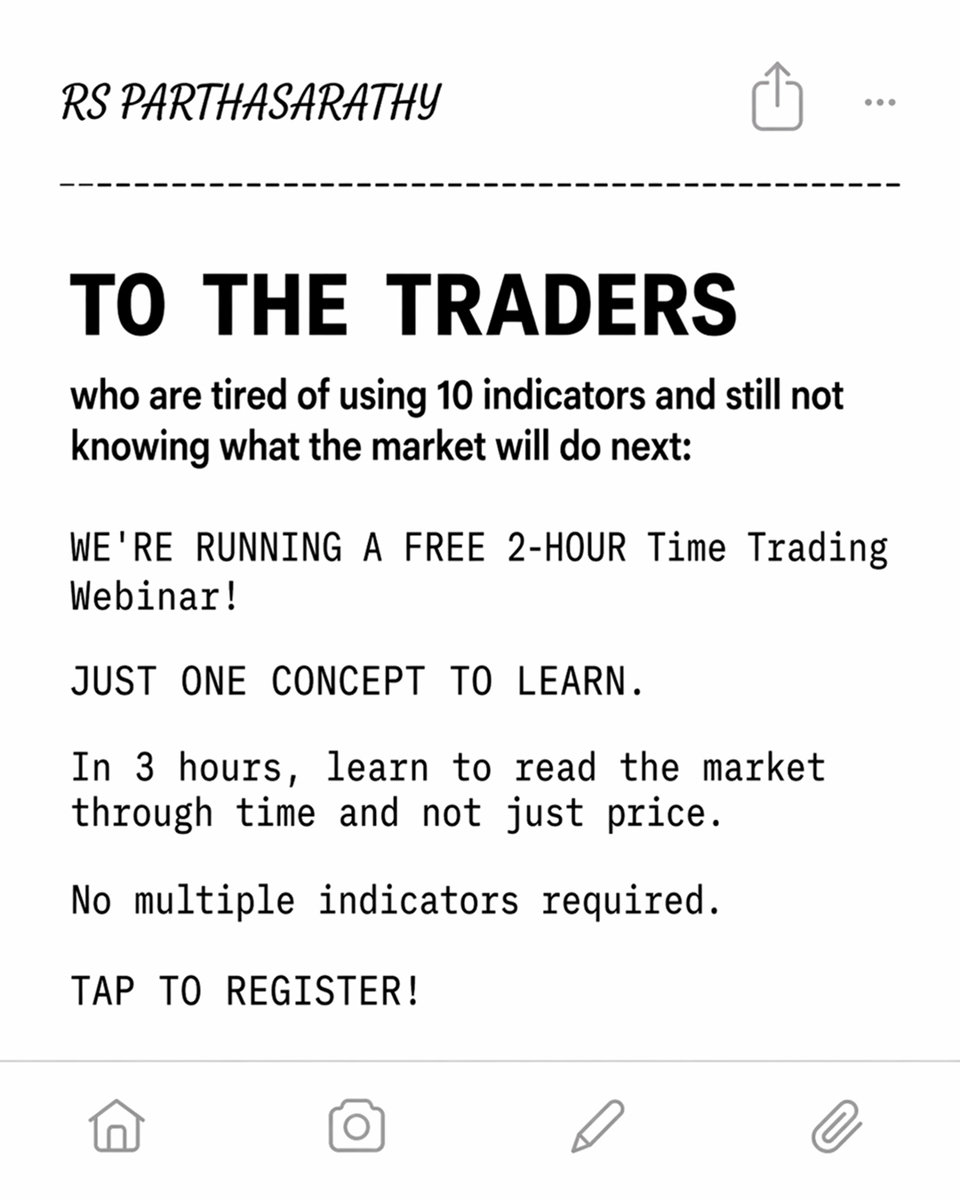 FortuneAdvisorz Facebook ad: Learn The Time Trading Approach
