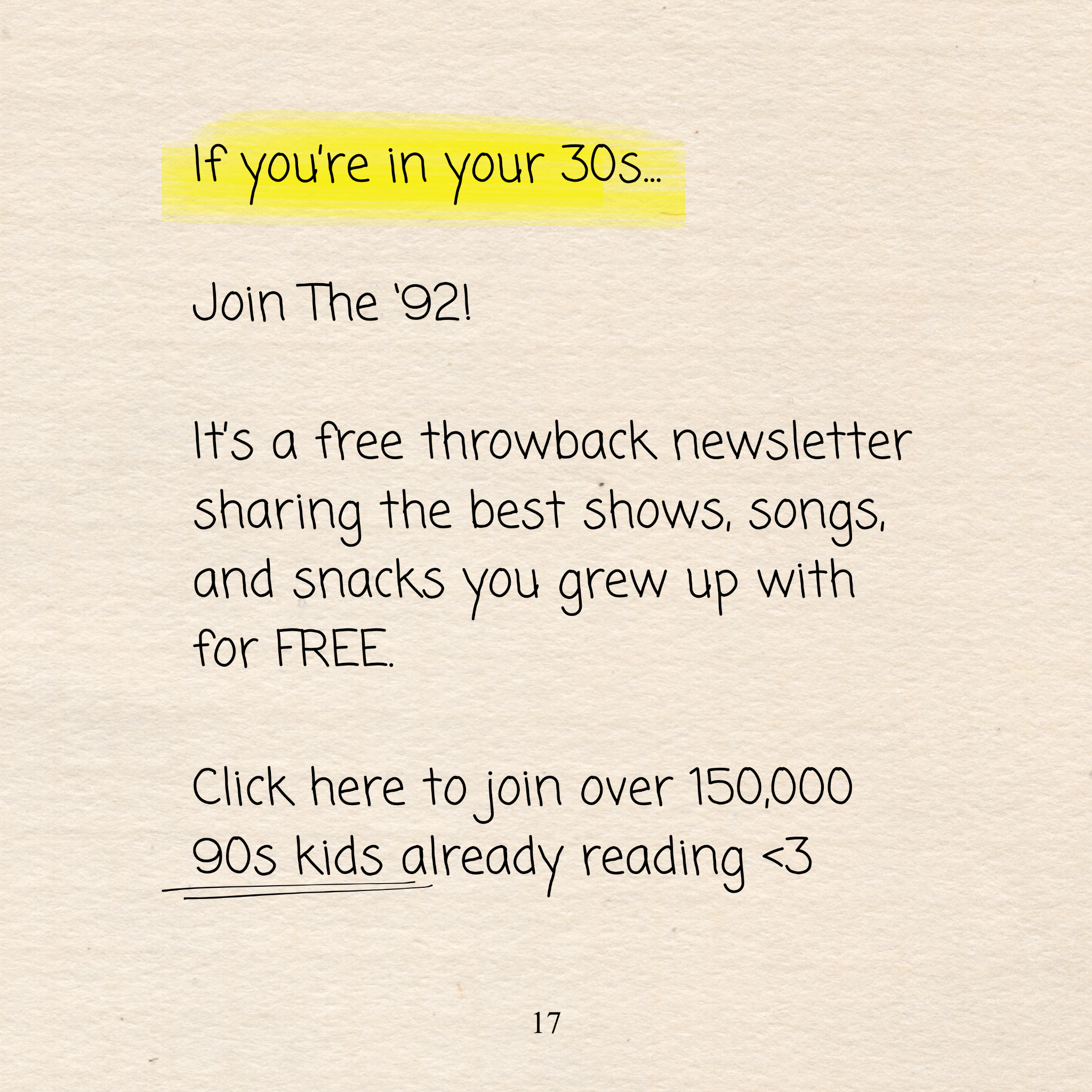 The '92 Facebook ad