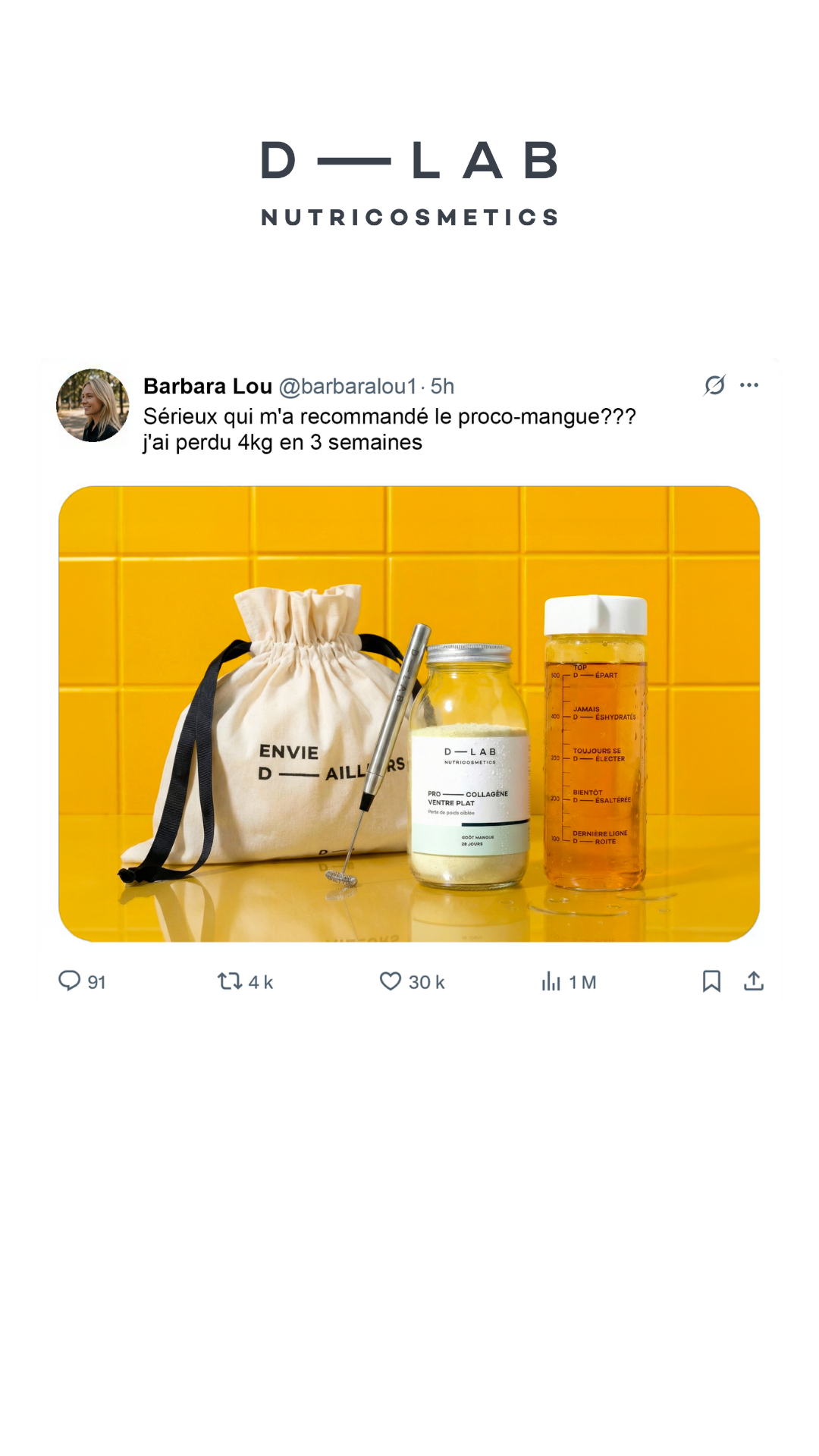 D-LAB NUTRICOSMETICS Facebook ad
