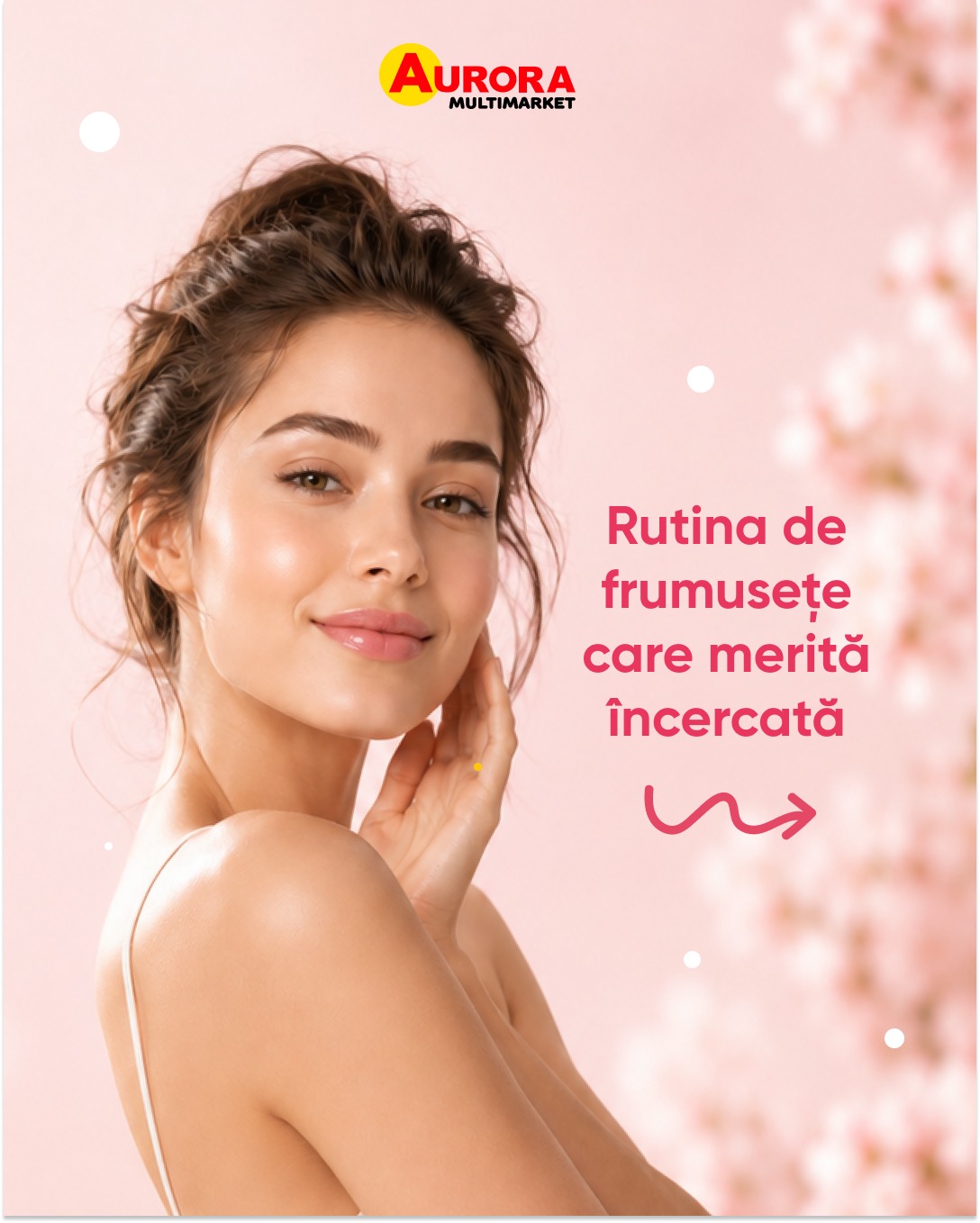 Aurora Multimarket Facebook ad: O rutină bună începe cu pașii potriviți.
