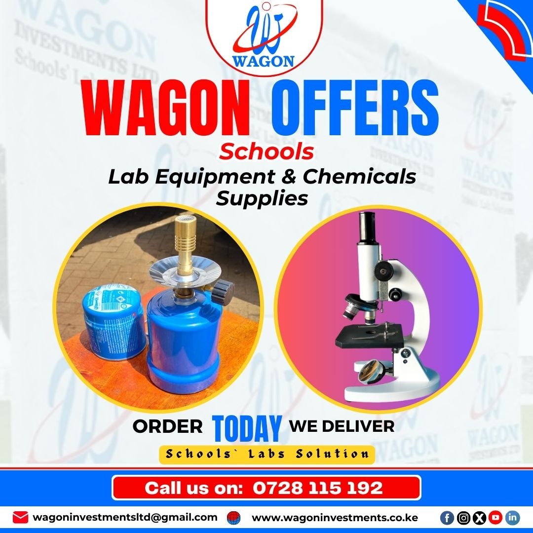 WAGON Investments LTD Facebook ad: Lab Equipment for Schools at Special Prices