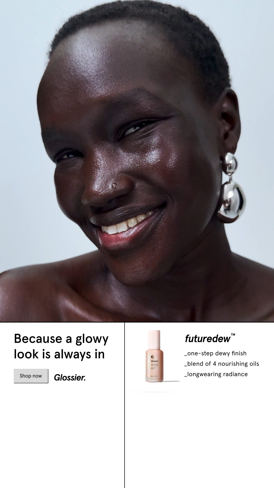 Glossier Facebook ad