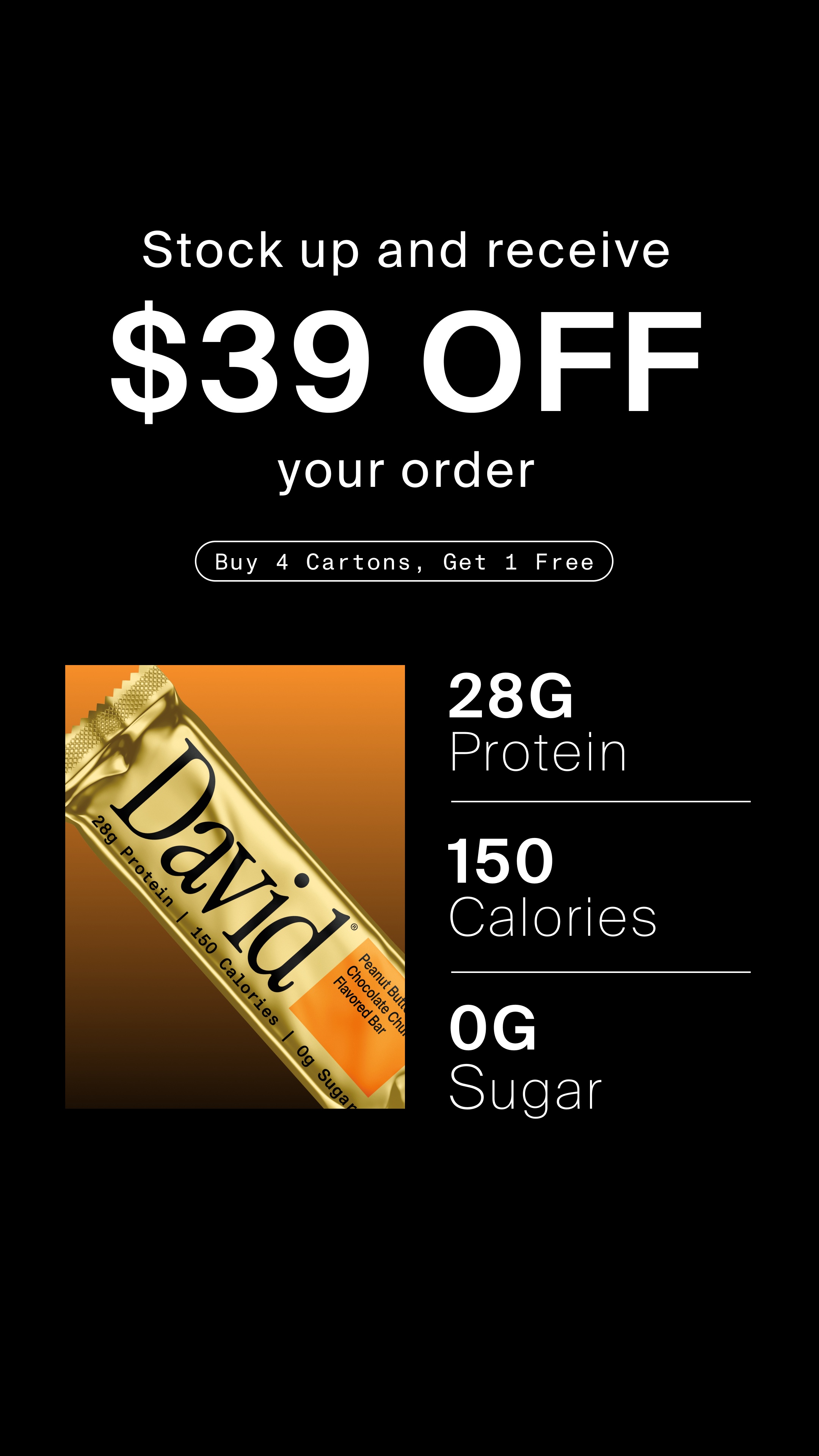 David Protein Facebook ad