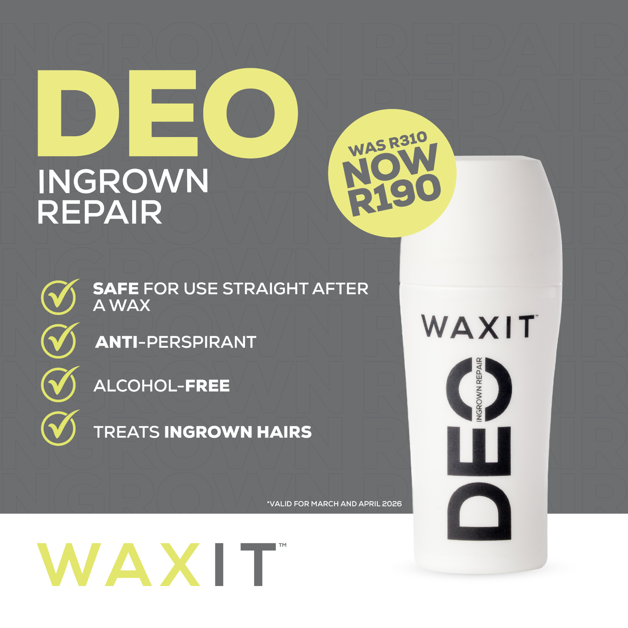 WAXIT Facebook ad